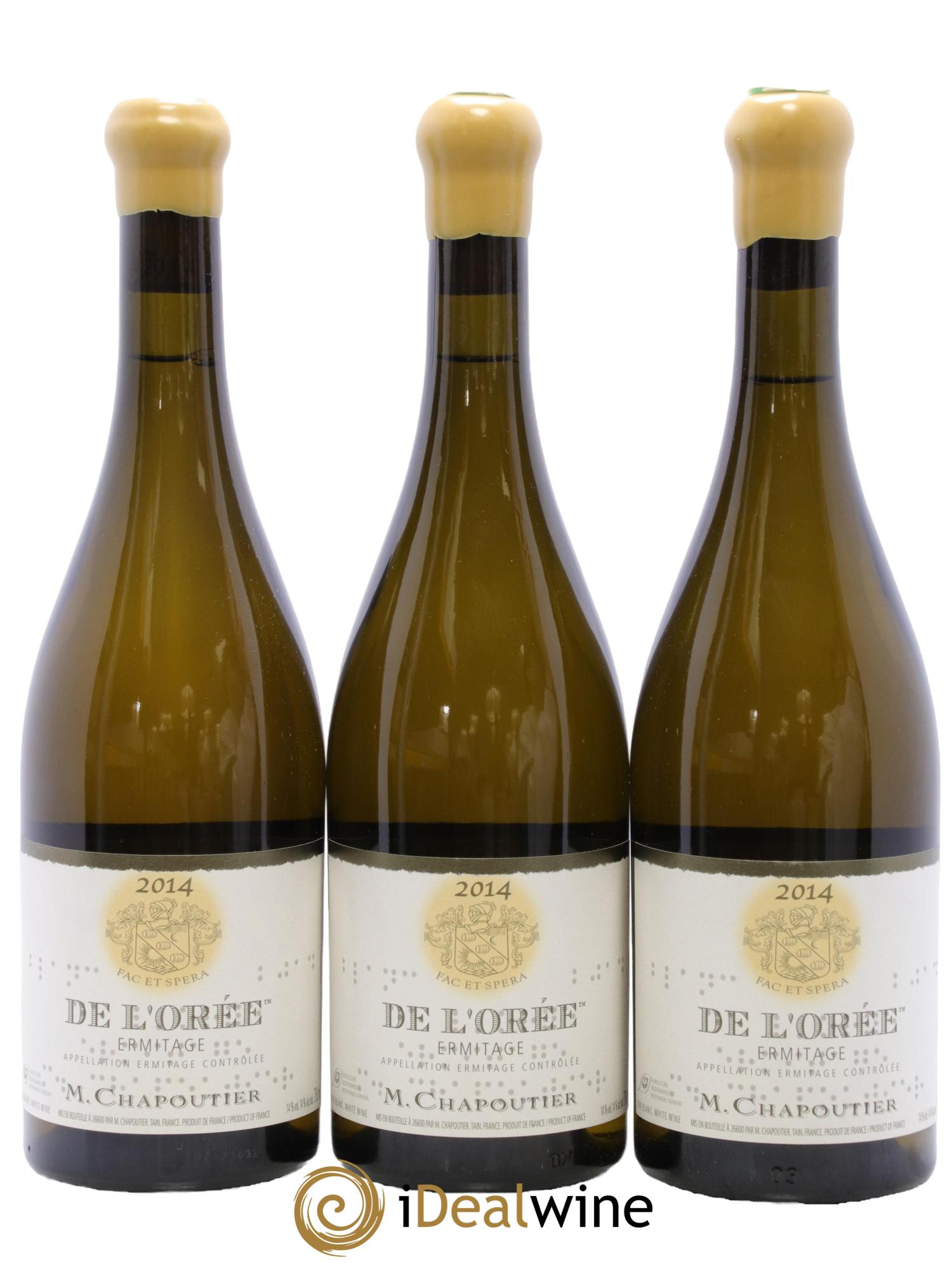 Hermitage Ermitage de l'Orée Chapoutier 2014 - Lotto di 3 bottiglie - 0