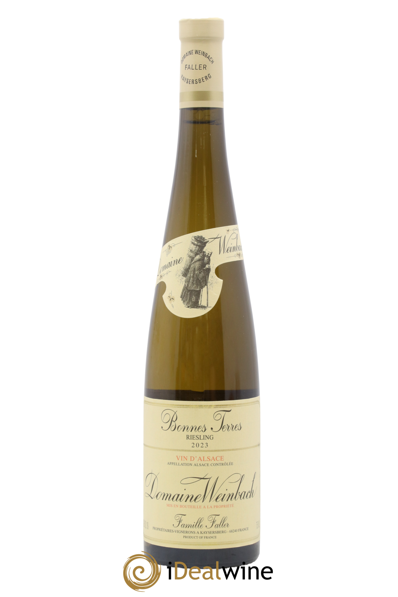 Alsace Riesling Bonnes Terres Weinbach 2023 - Posten von 1 Flasche - 0