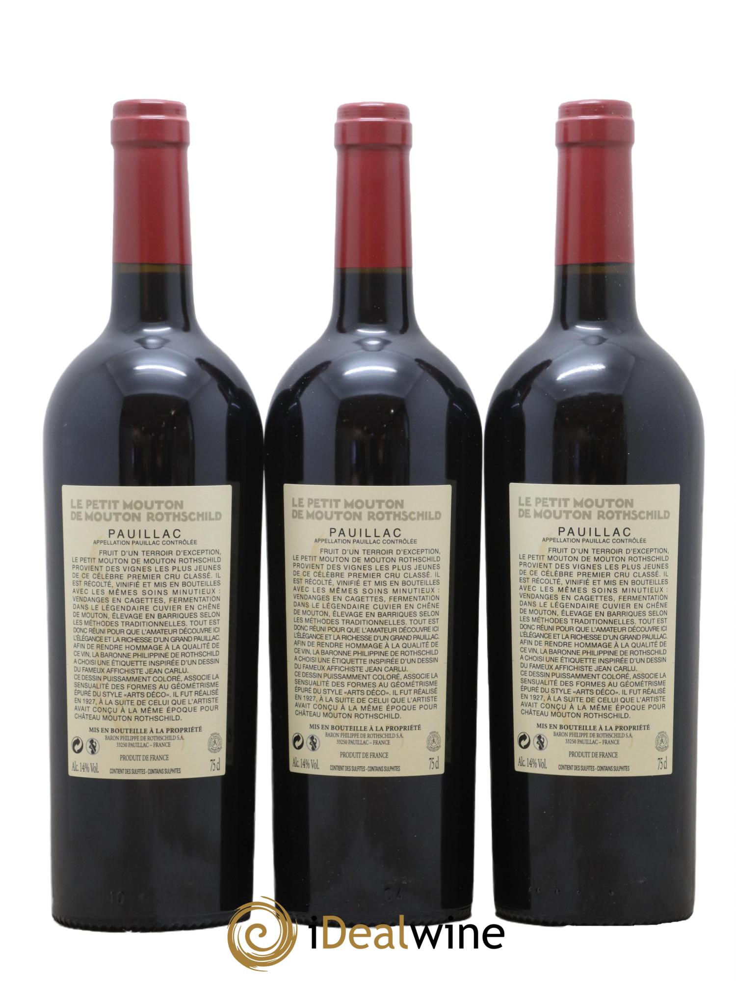 Petit Mouton Second Vin 2018 - Lot de 3 bouteilles - 1