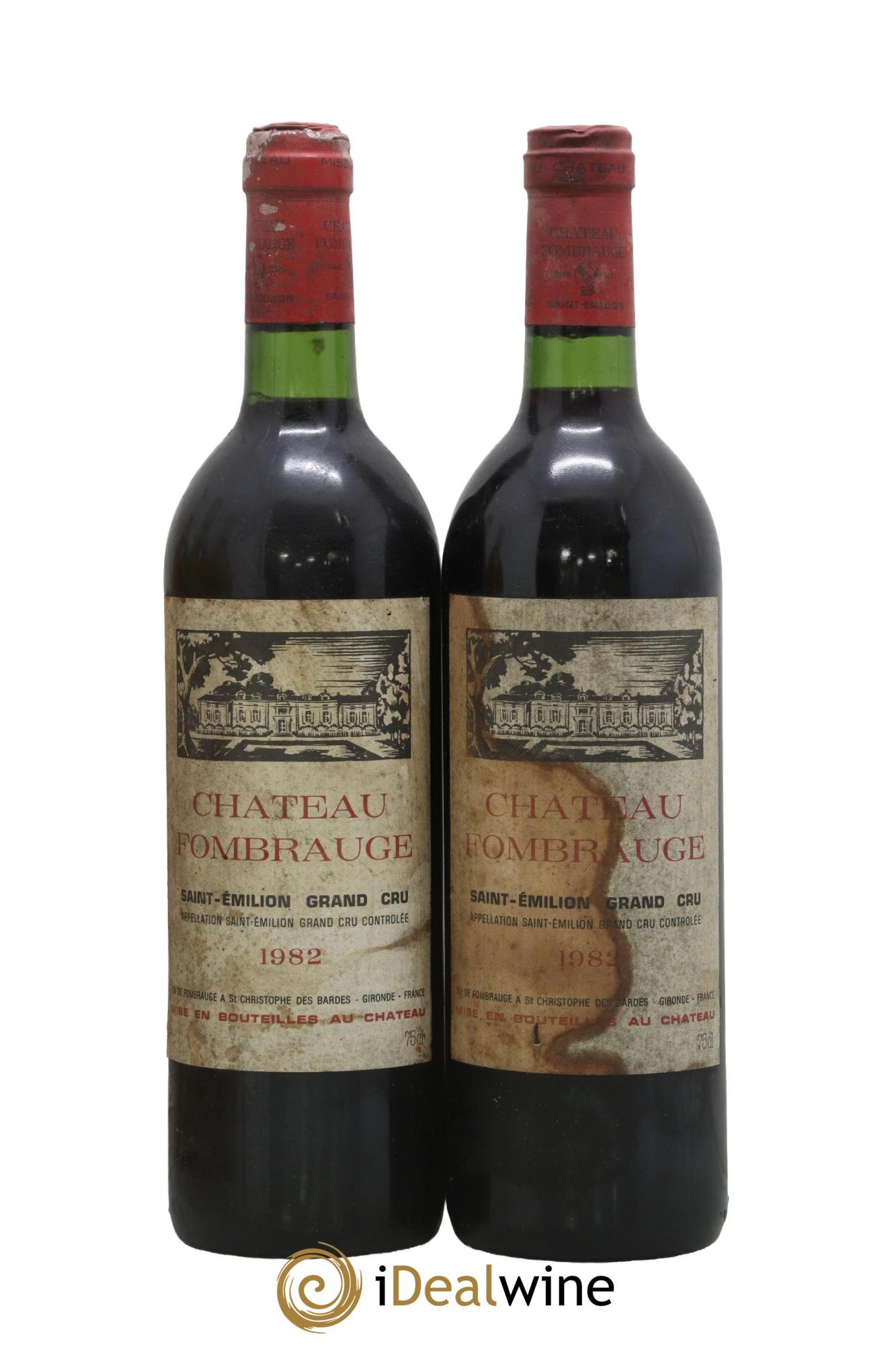 Château Fombrauge Grand Cru Classé 1982 - Lot de 2 bouteilles - 0