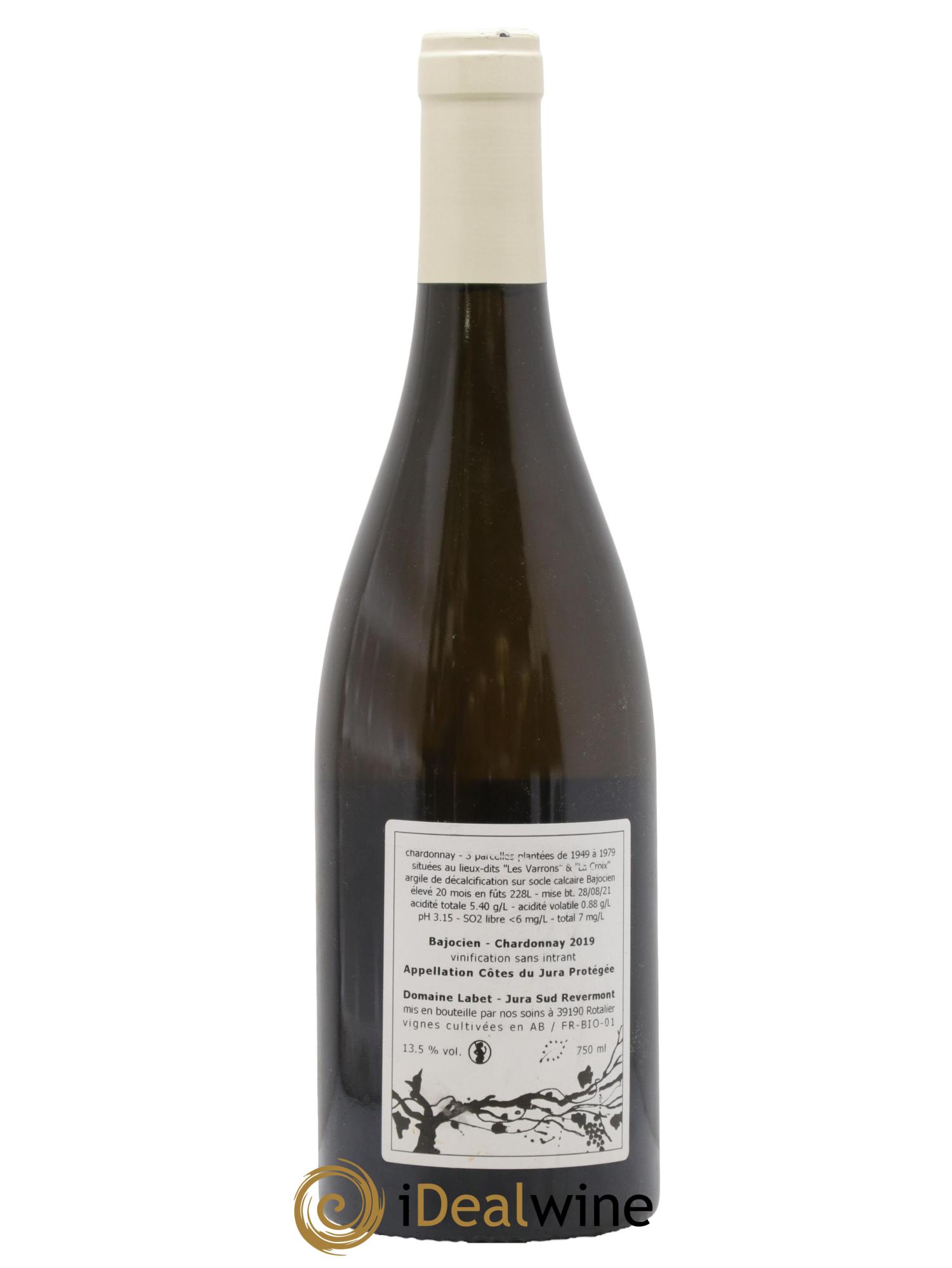 Côtes du Jura Chardonnay Bajocien Romain - Julien - Charline Labet 2019 - Lot of 1 bottle - 1