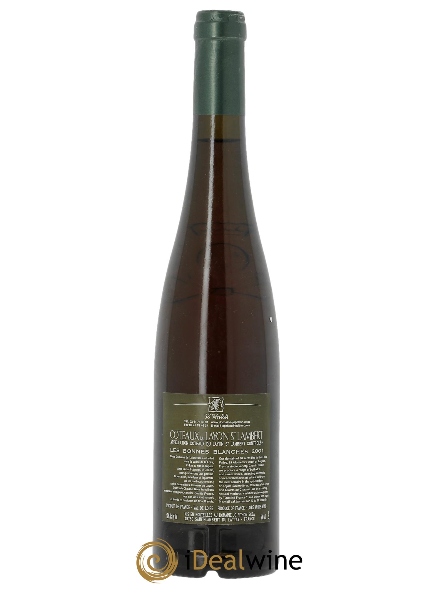 Coteaux du Layon Saint-Lambert Ambroisie Clos des Bonnes Blanches Jo Pithon (Domaine)  2001 - Posten von 1 Format 50cl - 1