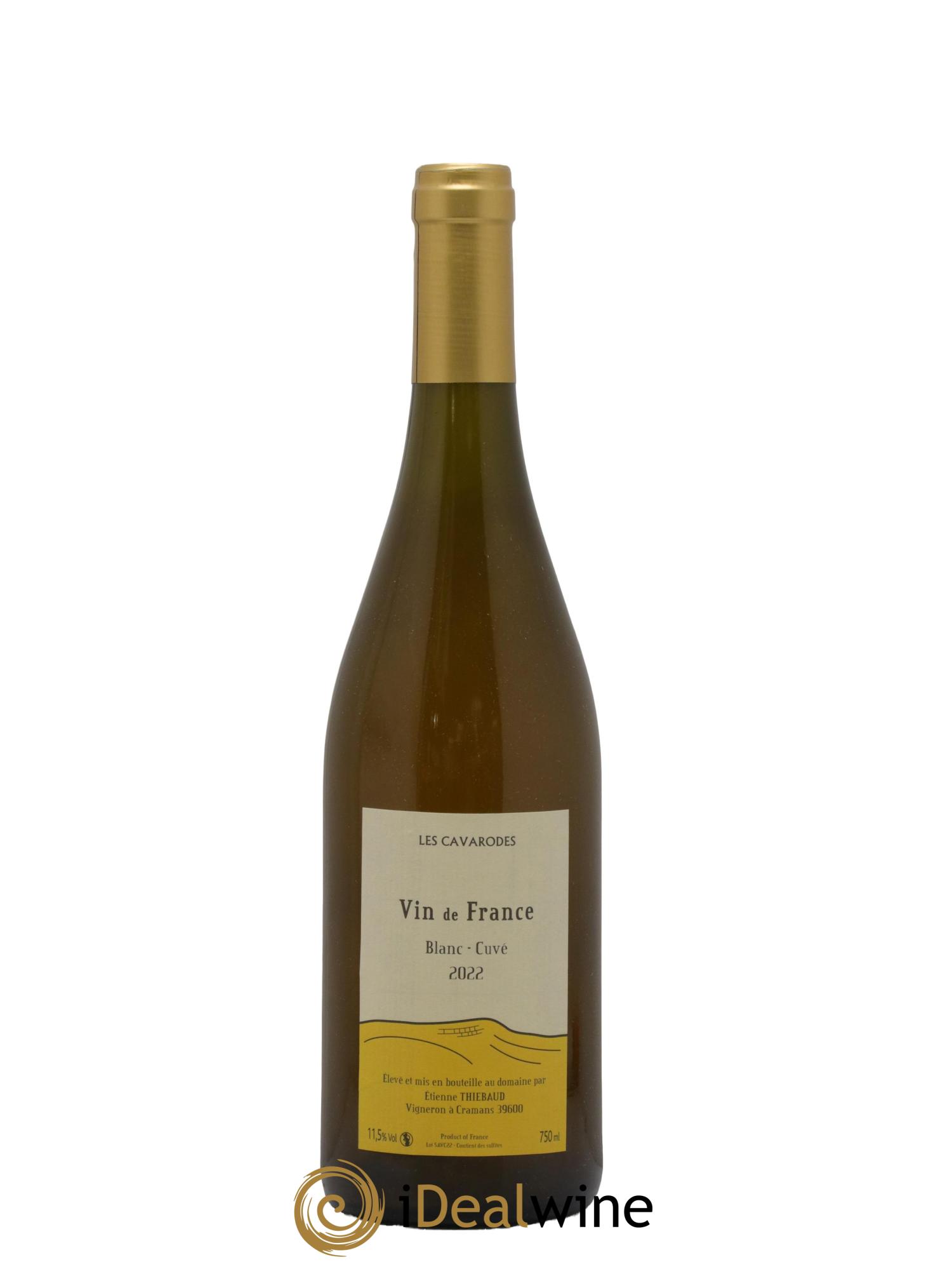 Vin de France Blanc Cuvée Cavarodes 2022 - Lot de 1 bouteille - 0