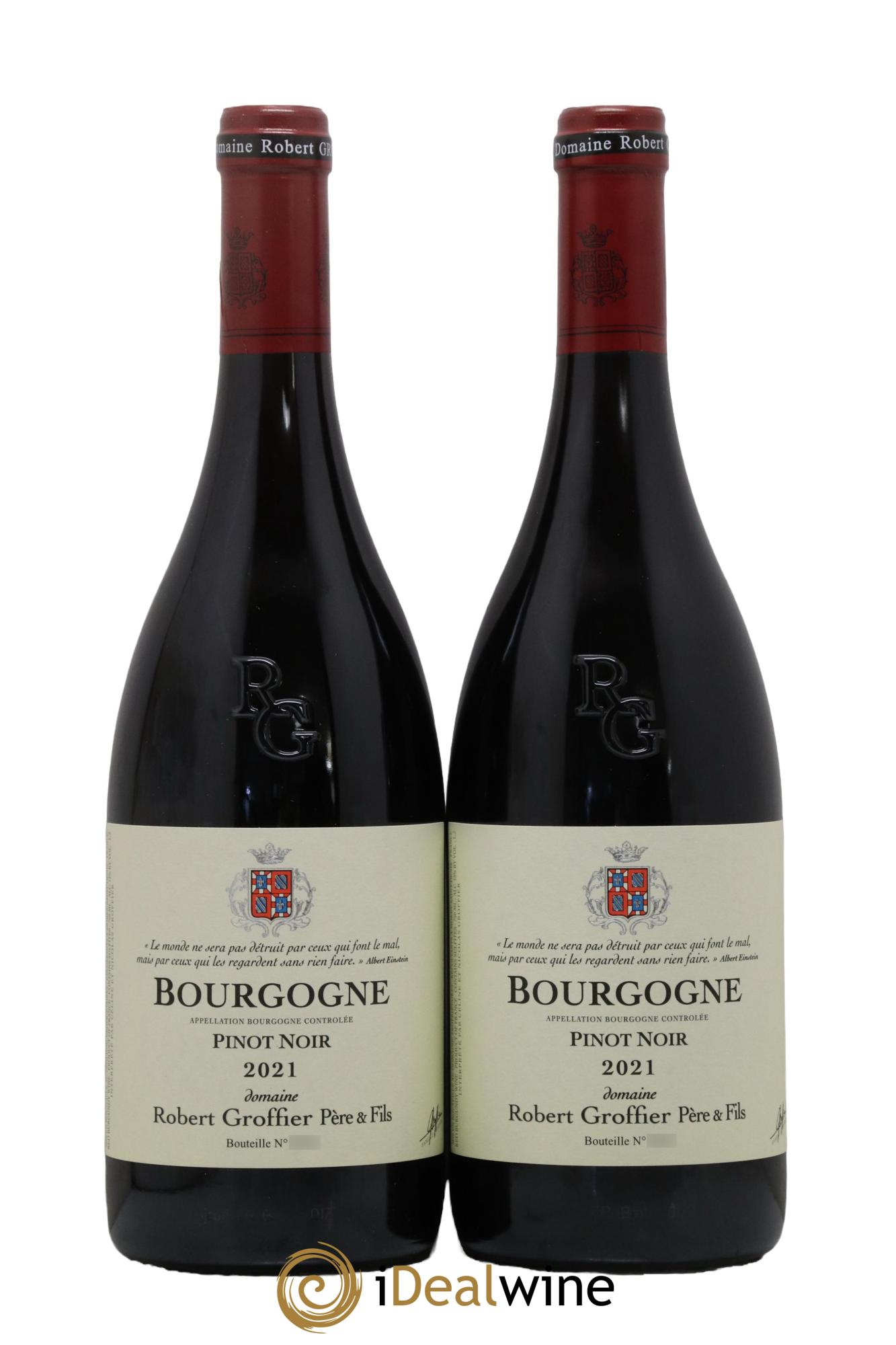 Bourgogne Robert Groffier Père & Fils (Domaine) 2021 - Lotto di 2 bottiglie - 0