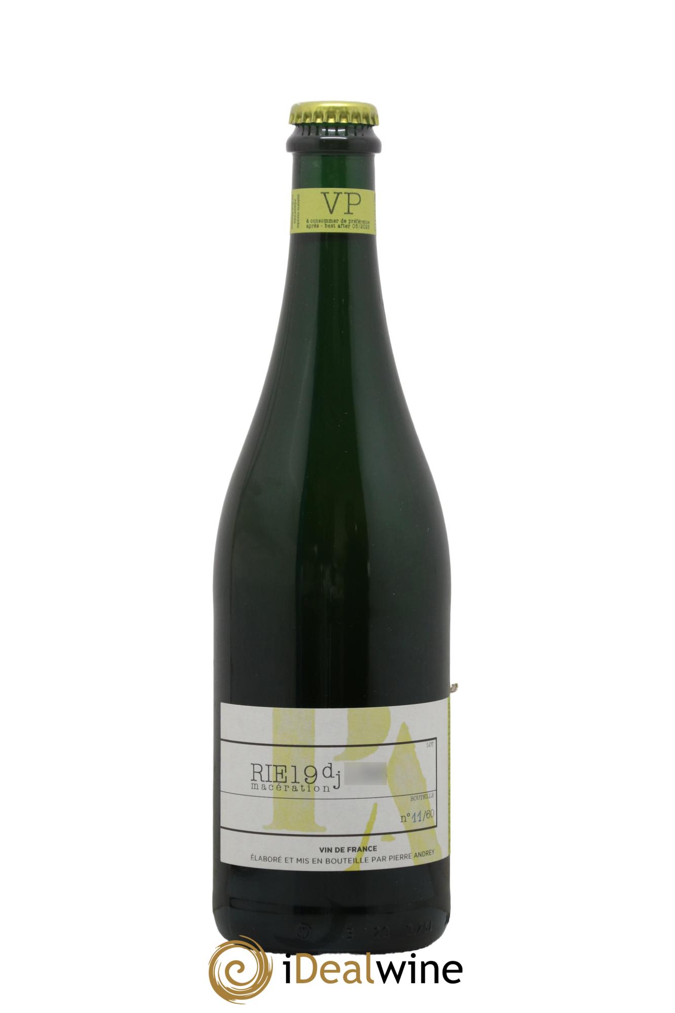 Vin de France Verba Pampinea Riesling Florence Bouleaux et Pierre Andrey 2019 - Lot de 1 bouteille - 0