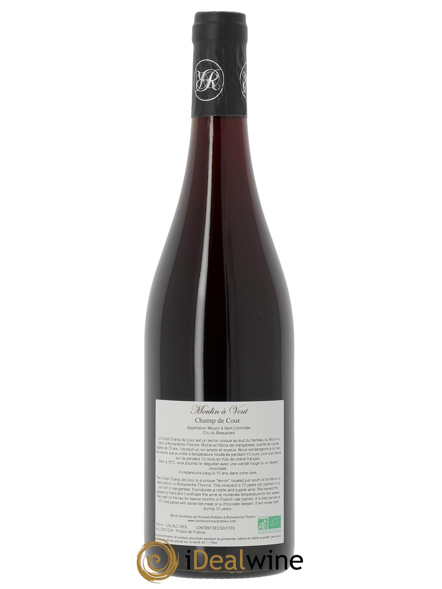 Moulin-à-Vent Champ de Cour Richard Rottiers (Domaine)  2023 - Posten von 1 Flasche - 1