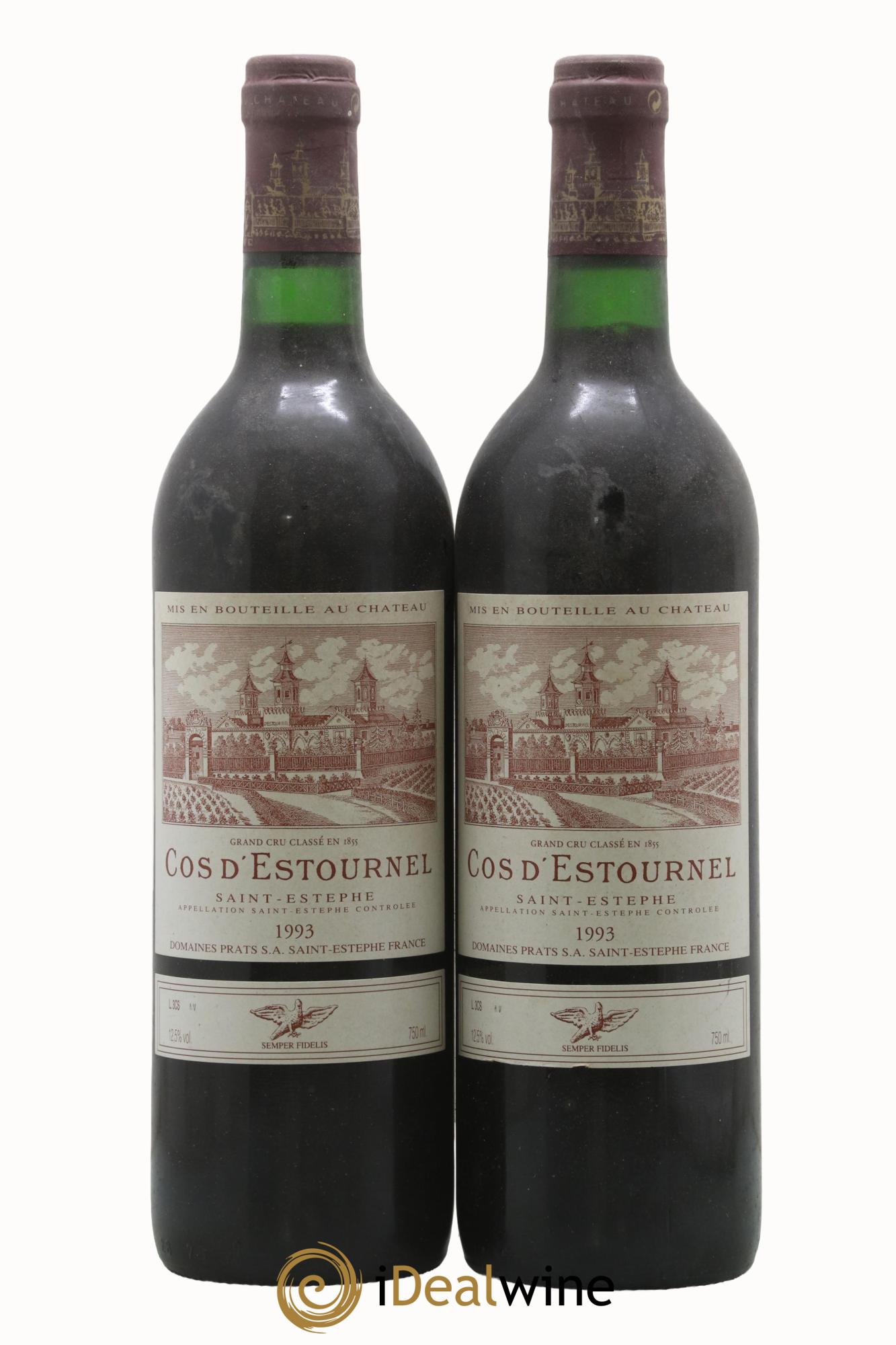 Cos d'Estournel 2ème Grand Cru Classé 1993 - Posten von 2 Flaschen - 0