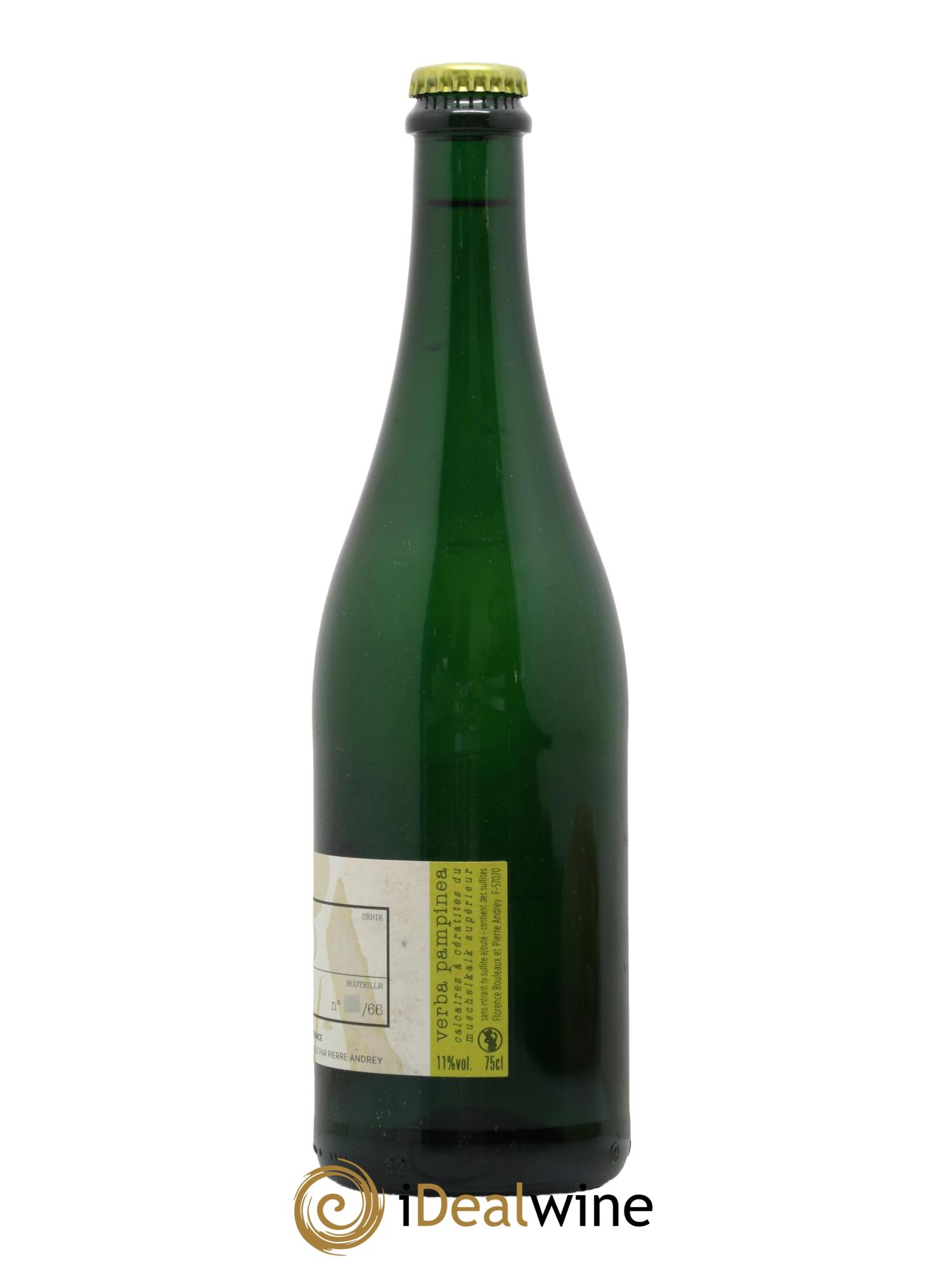 Vin de France Verba Pampinea Auxerrois Florence Bouleaux et Pierre Andrey 2018 - Lot de 1 bouteille - 1