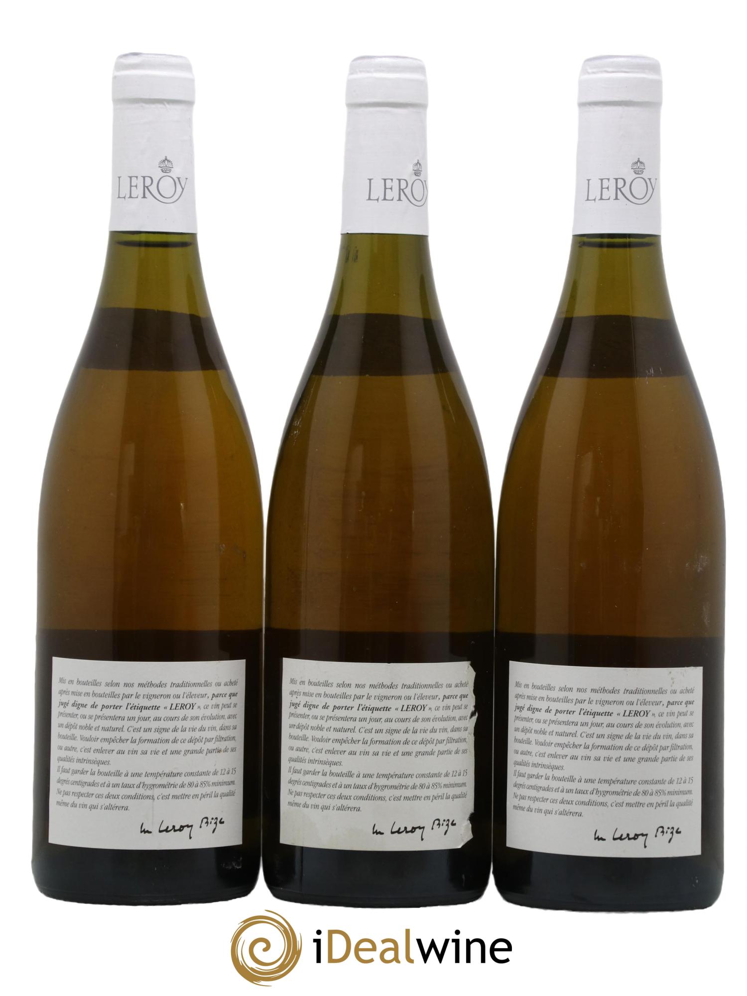 Chassagne-Montrachet 1er Cru Morgeot Leroy SA 1995 - Lot de 3 bouteilles - 1