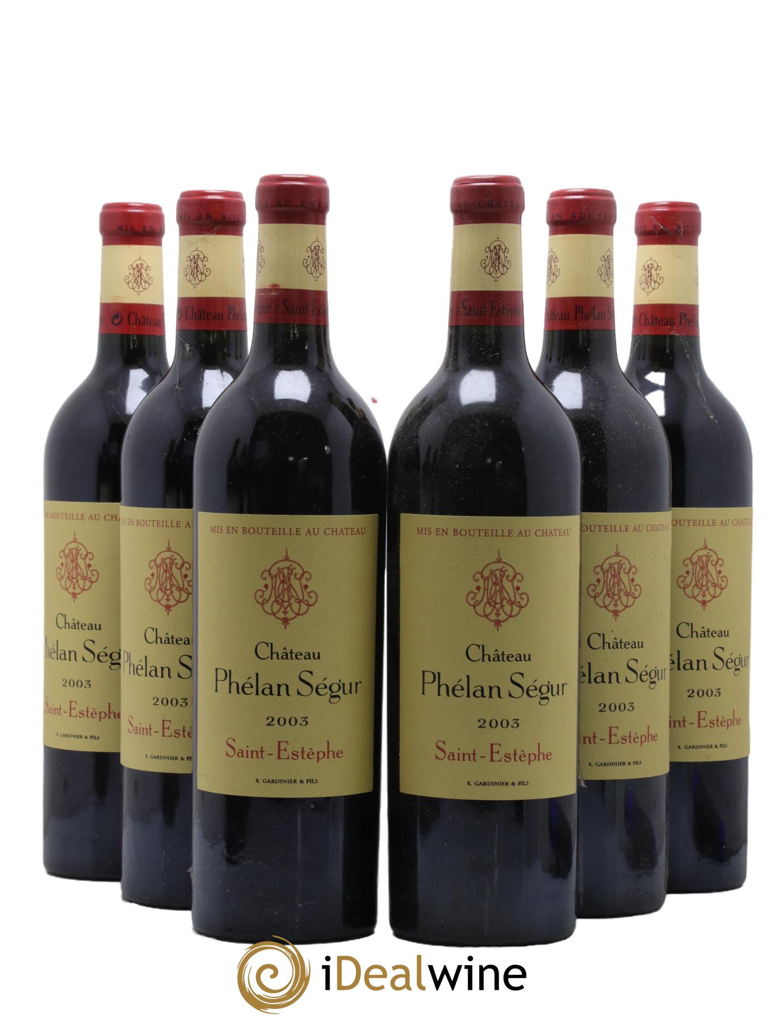 Château Phélan Ségur 2003 - Lotto di 6 bottiglie - 0