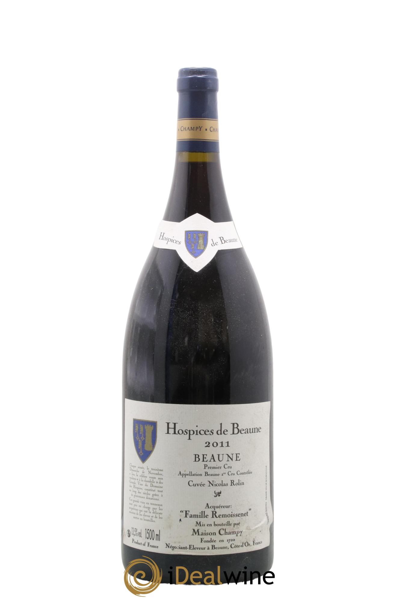 Beaune 1er Cru Hospices de Beaune Cuvée Nicolas Rolin Maison Champy 2011 - Lot de 1 magnum - 0