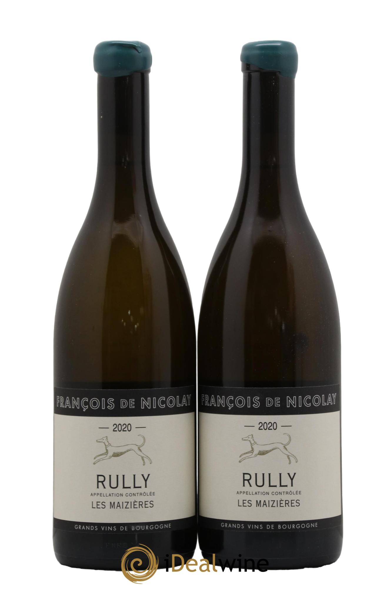 Rully Les Maizières François de Nicolay 2020 - Lot of 2 bottles - 0