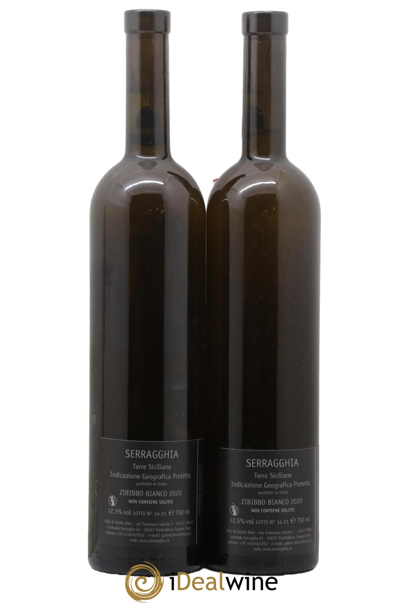 Terre Siciliane IGT Heritage Azienda Serragghia 2020 - Lot de 2 bouteilles - 1