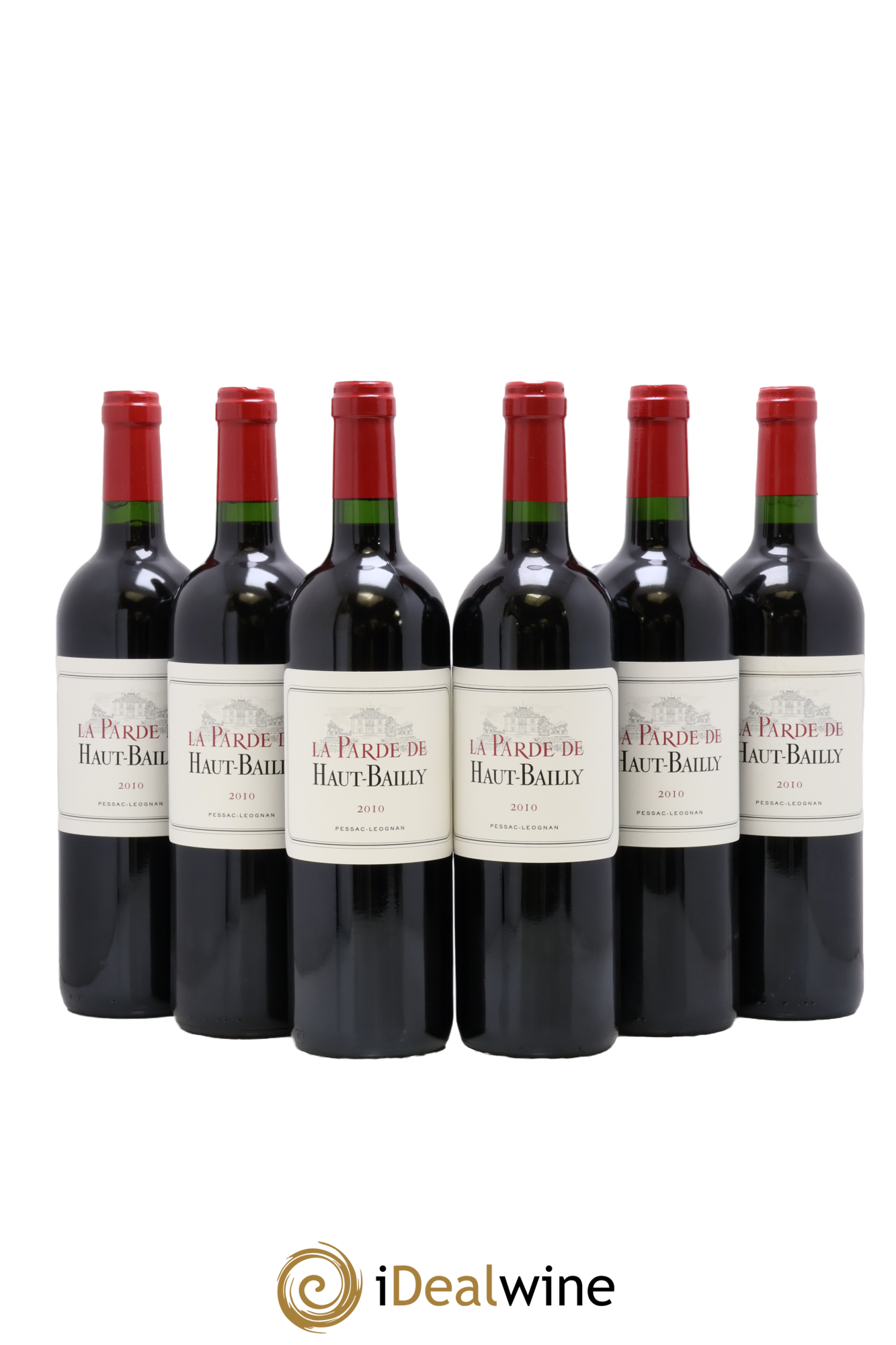 Haut Bailly II (Anciennement La Parde de Haut-Bailly) Second Vin 2010 - Lot of 6 bottles - 0