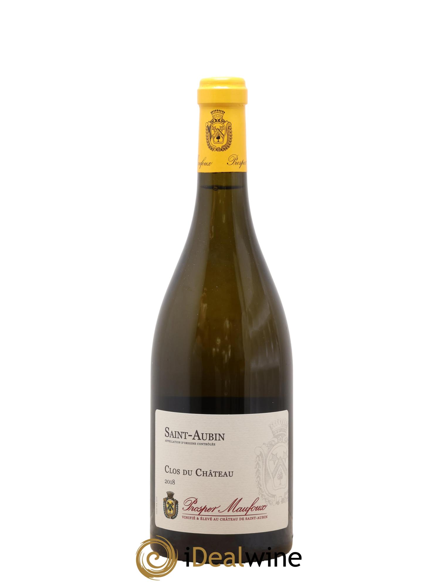 Saint-Aubin Clos du Château Prosper Maufoux 2018 - Lot de 1 bouteille - 0