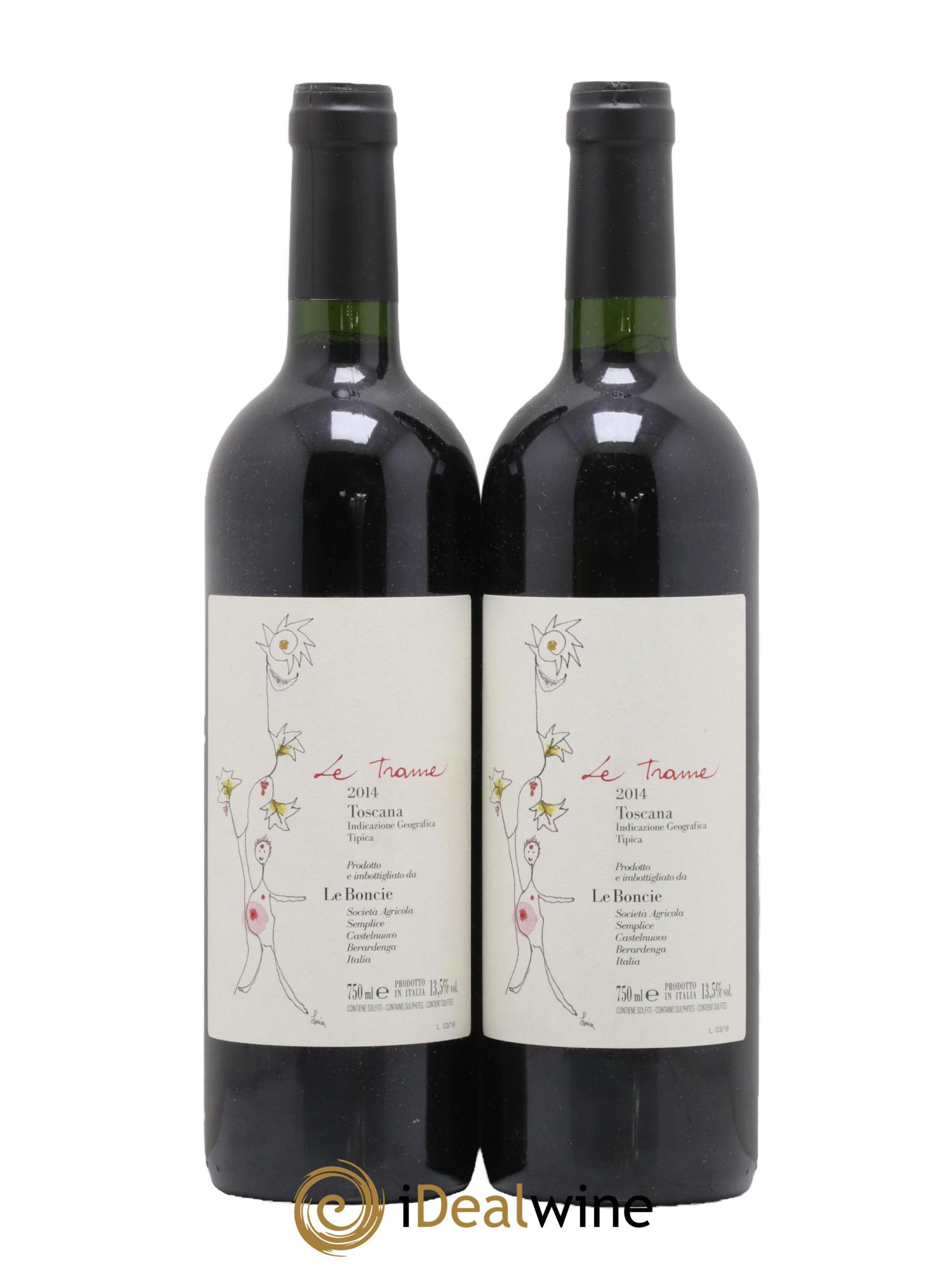 Toscana IGT La Trame Le Boncie 2014 - Lot de 2 bouteilles - 0