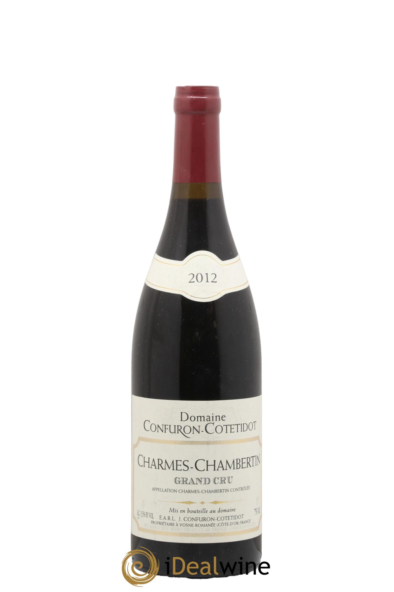 Charmes-Chambertin Grand Cru Confuron-Cotetidot 2012 - Lot de 1 bouteille - 0