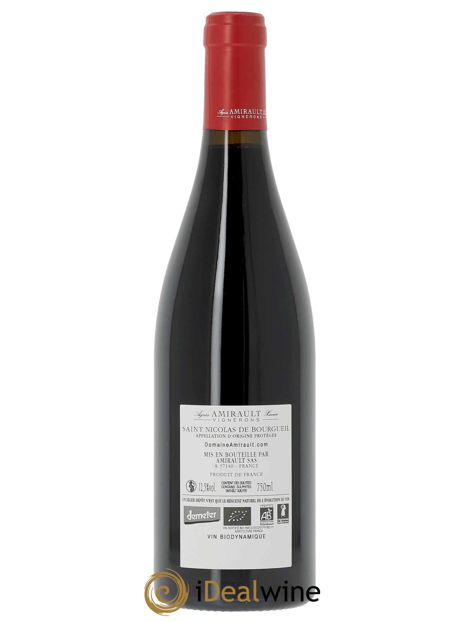 Saint-Nicolas de Bourgueil Les Quarterons Agnès et Xavier Amirault  2023 - Lot de 1 bouteille - 1