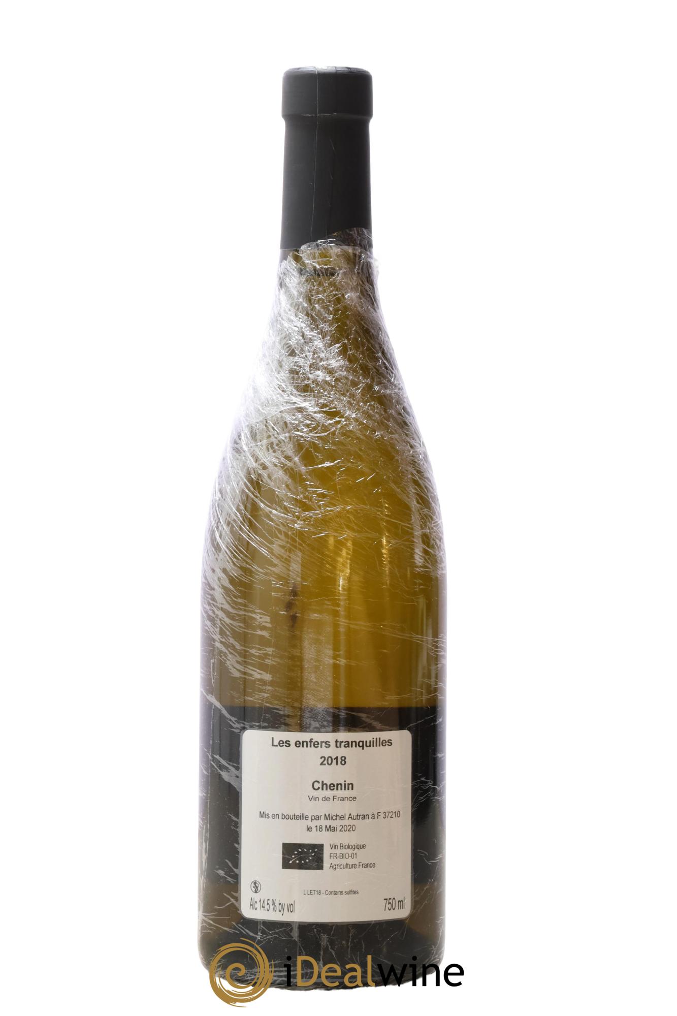 Vin de France Les Enfers Tranquilles Michel Autran 2018 - Lot of 1 bottle - 1