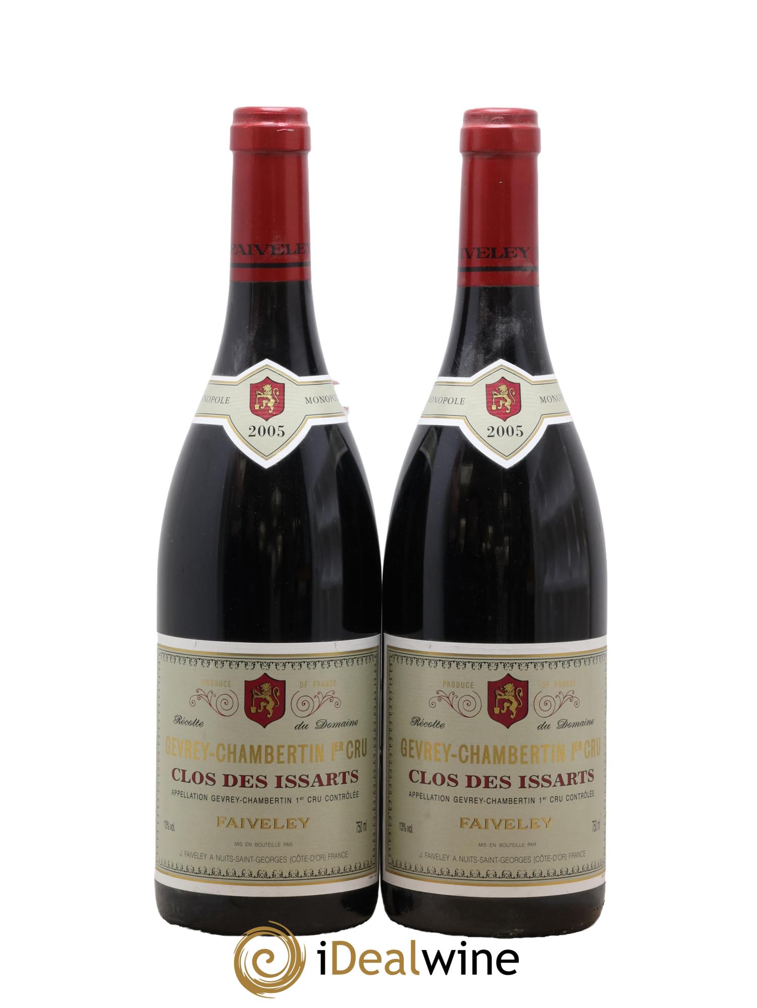 Gevrey-Chambertin 1er Cru Clos des Issarts Faiveley 2005 - Lot de 2 bouteilles - 0