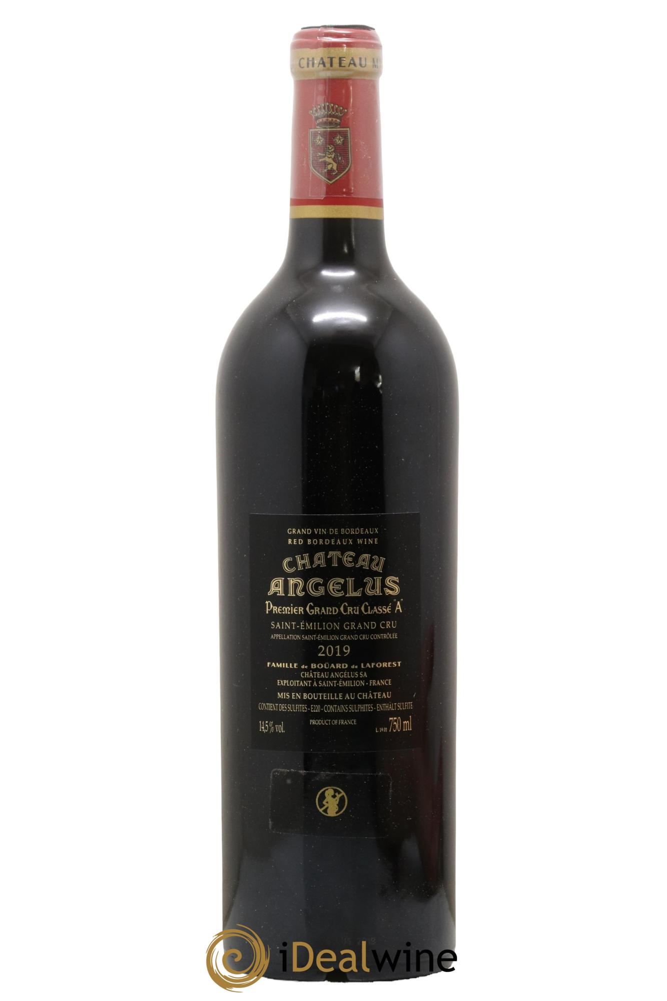 Château Angélus 1er Grand Cru Classé A 2019 - Posten von 1 Flasche - 2