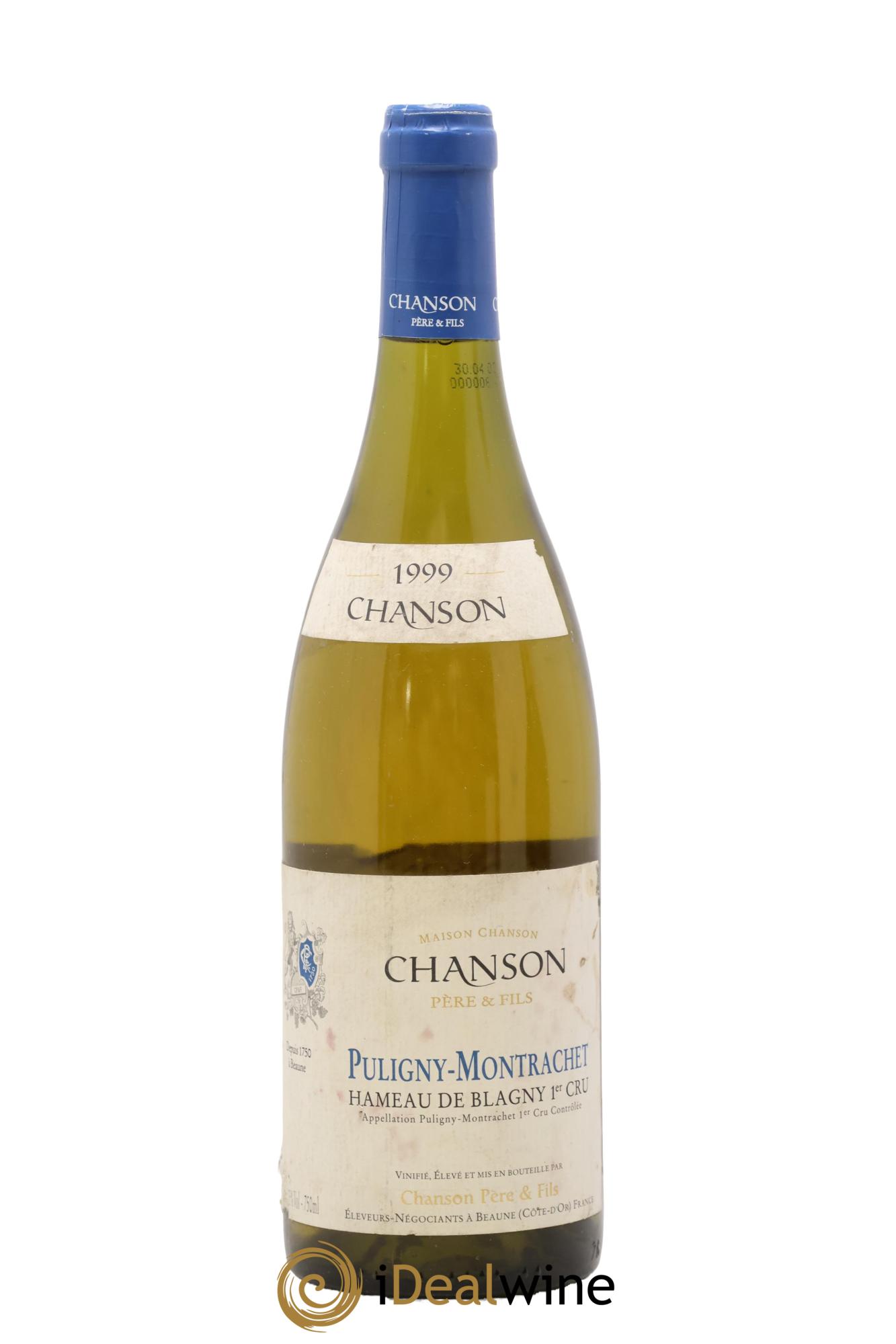 Puligny-Montrachet 1er Cru Hameau De Blagny Chanson 1999 - Lot de 1 bouteille - 0