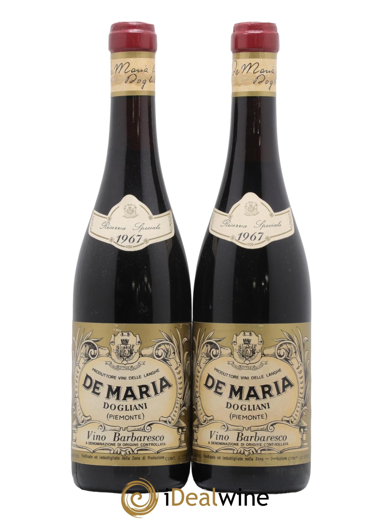 Barbaresco DOCG Riserva speciale de Maria 1967 - Posten von 2 Flaschen - 0
