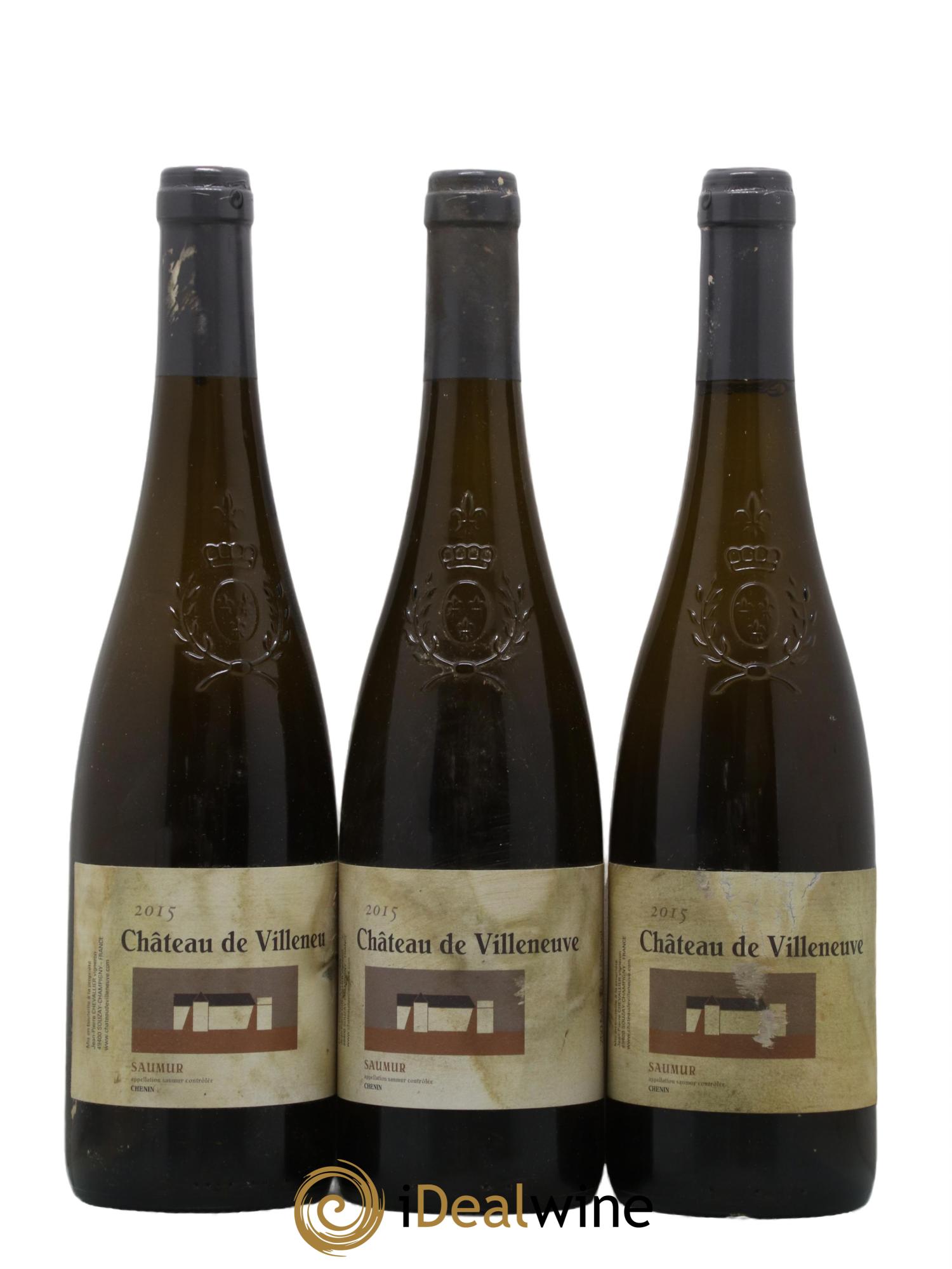 Saumur Château de Villeneuve 2015 - Lot de 3 bouteilles - 0