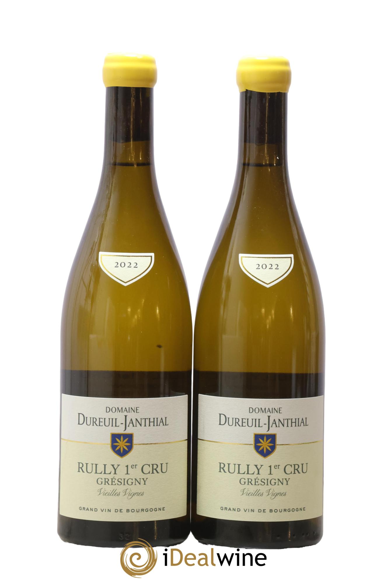 Rully 1er Cru Grésigny Vieilles Vignes Vincent Dureuil-Janthial 2022 - Lot of 2 bottles - 0