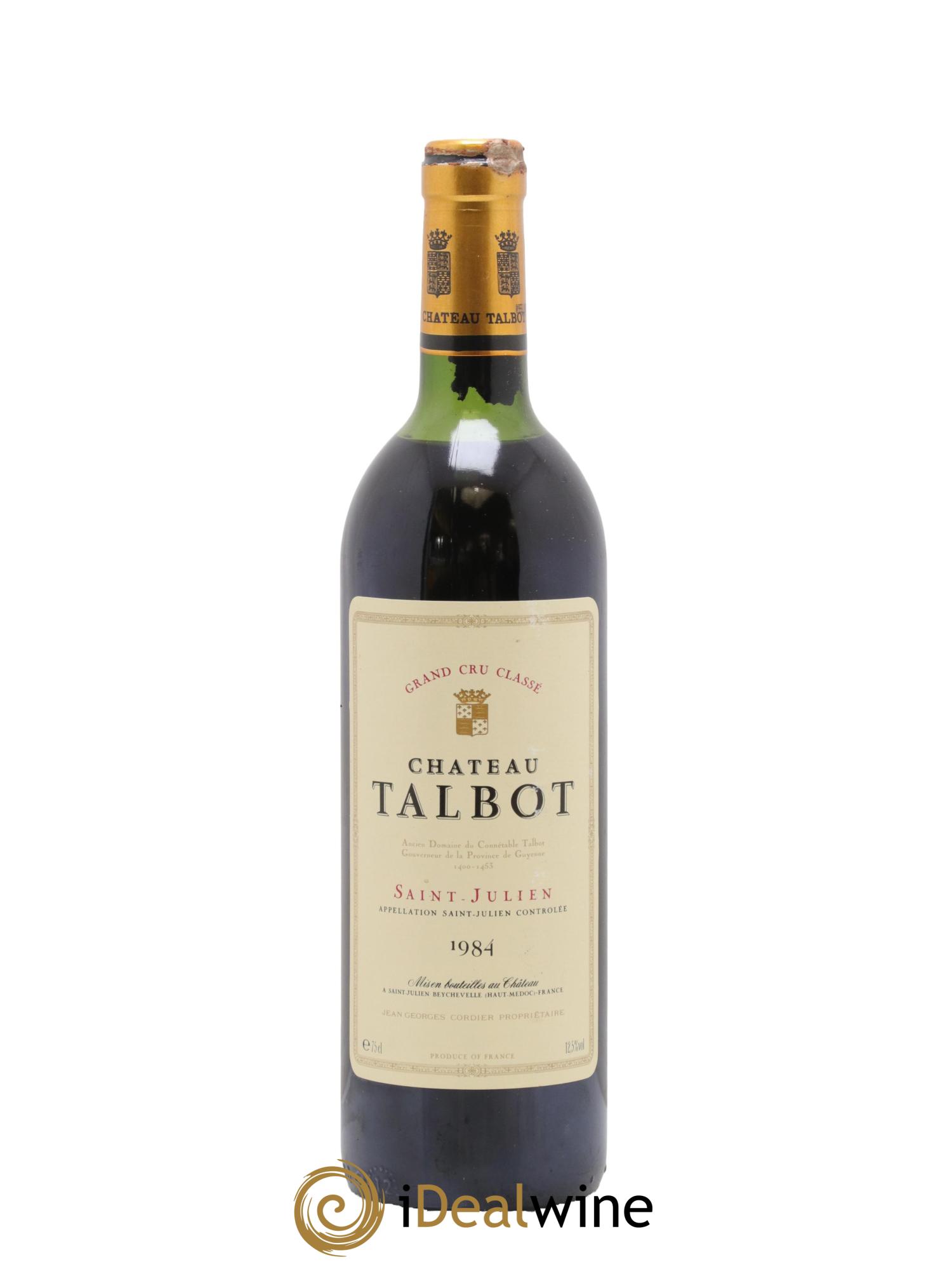 Château Talbot 4ème Grand Cru Classé 1984 - Lot of 1 bottle - 0