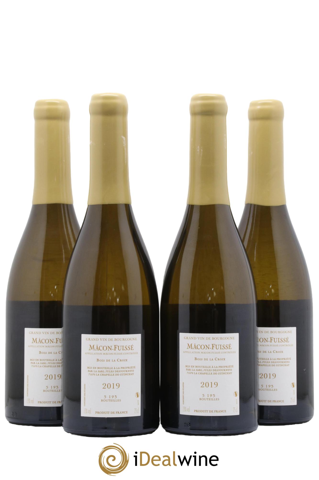 Mâcon-Fuissé Bois de la Croix Jules Desjourneys 2019 - Lot de 4 bouteilles - 1