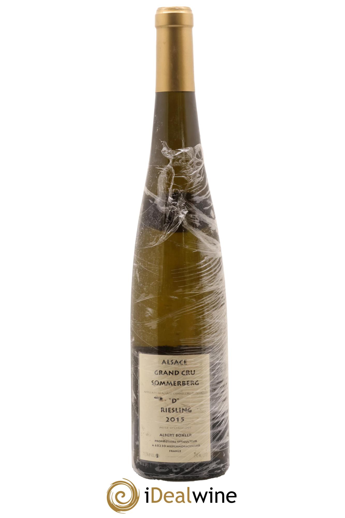 Alsace Riesling Grand Cru Sommerberg D Albert Boxler 2015 - Lot de 1 bouteille - 1