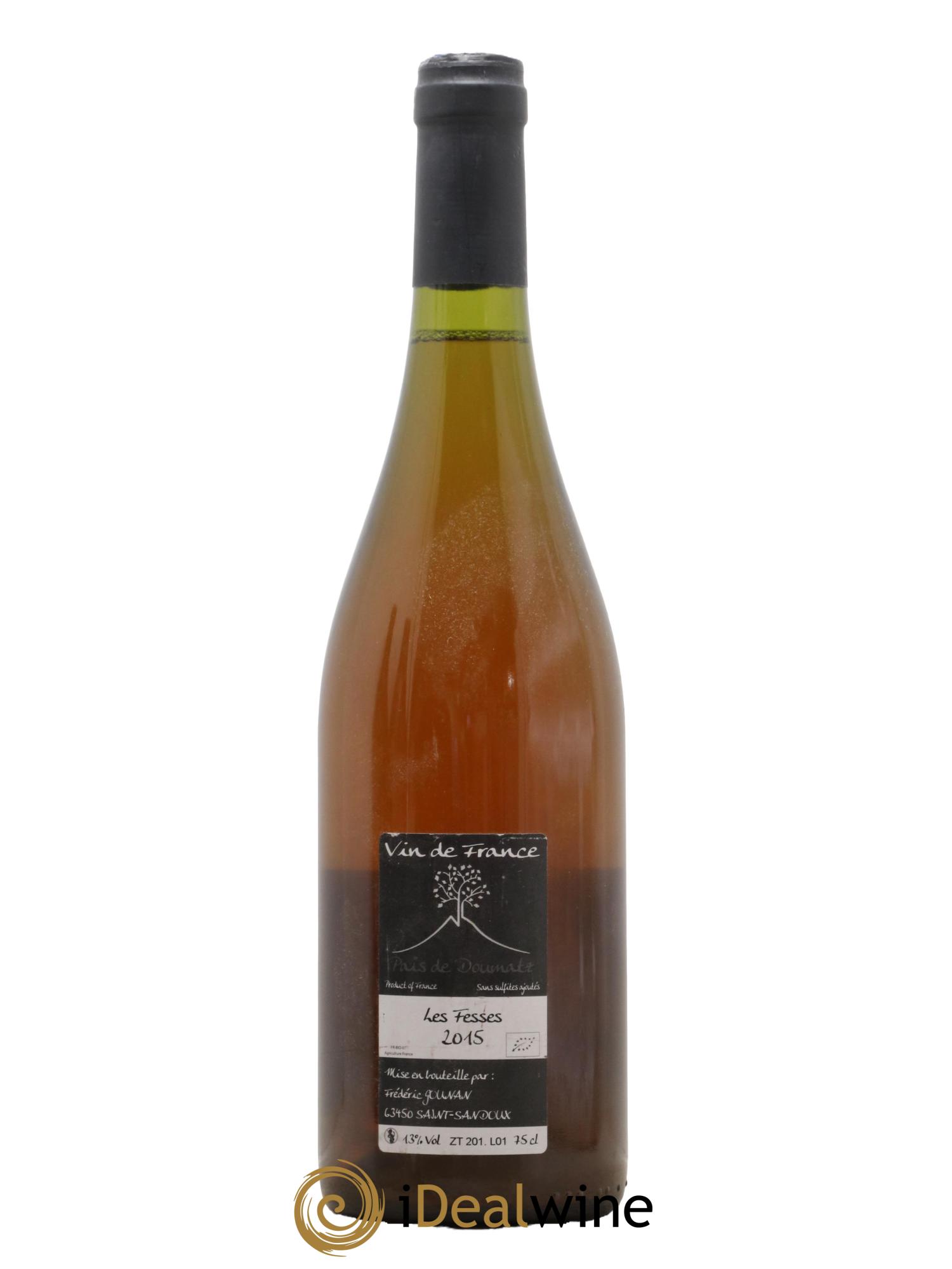Vin de France Les Fesses Vignoble de l'Arbre Blanc 2015 - Lot de 1 bouteille - 1