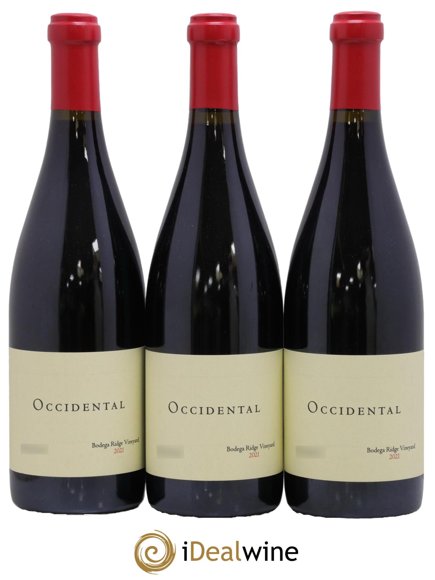 Sonoma Coast Occidental Bodega Ridge Vineyard 2021 - Lot of 3 bottles - 0