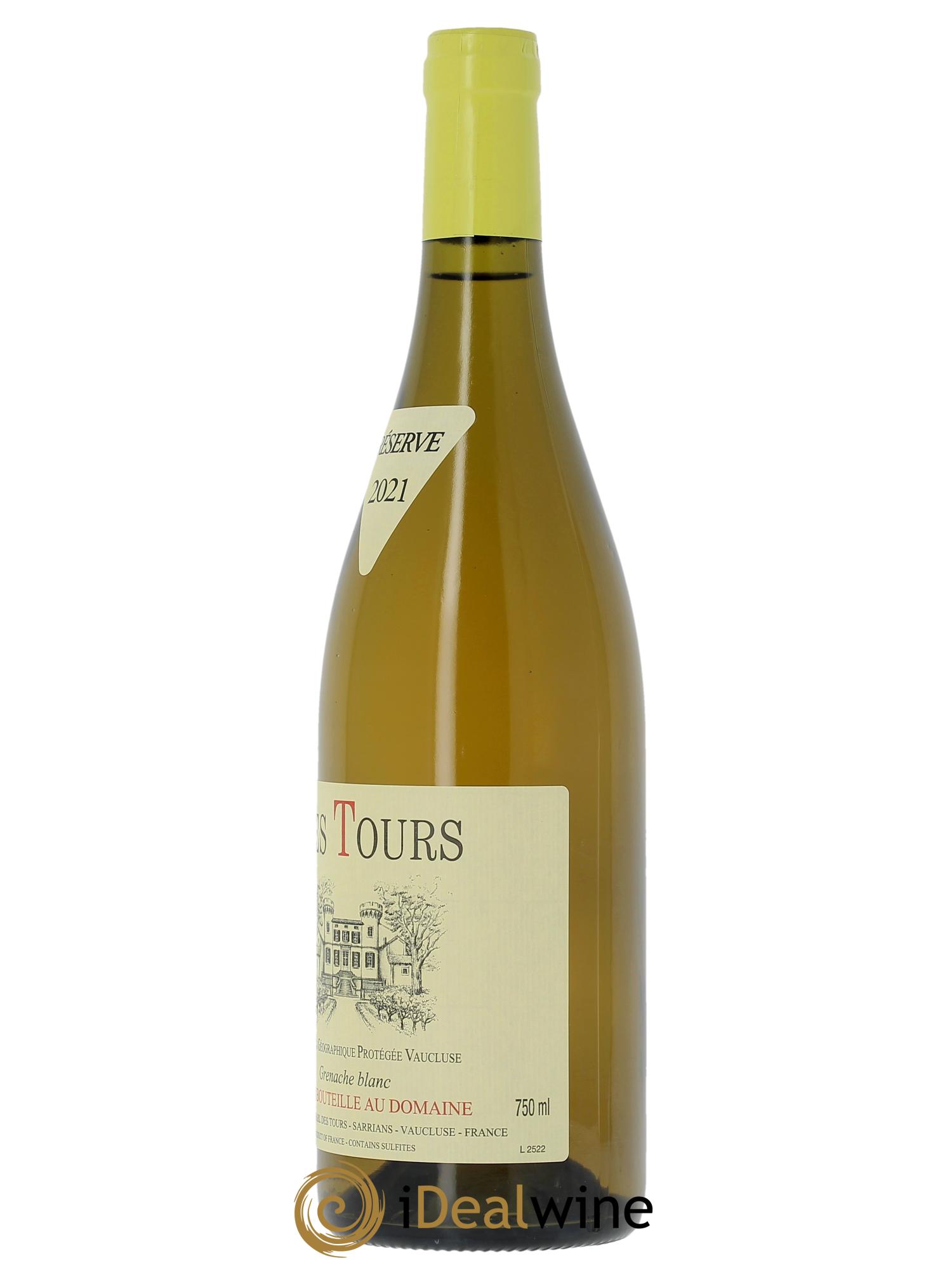 IGP Vaucluse (Vin de Pays de Vaucluse) Les Tours Grenache Blanc Emmanuel Reynaud  2021 - Lot of 1 bottle - 1