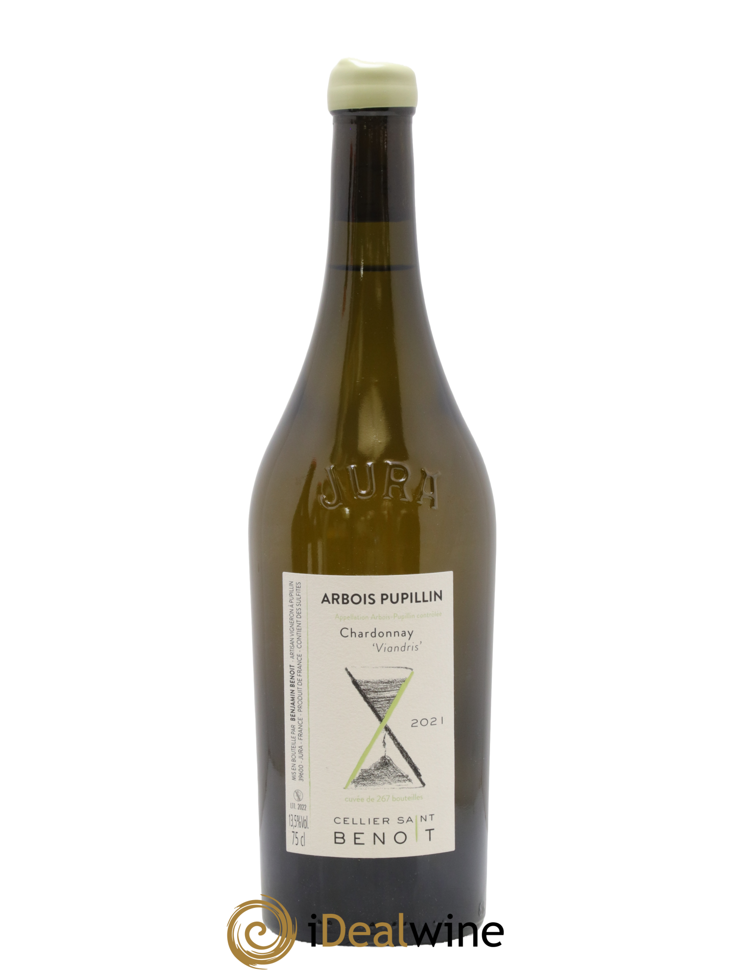 Arbois Pupillin Chardonnay Viandris Cellier Saint Benoît 2021 - Lot de 1 bouteille - 0