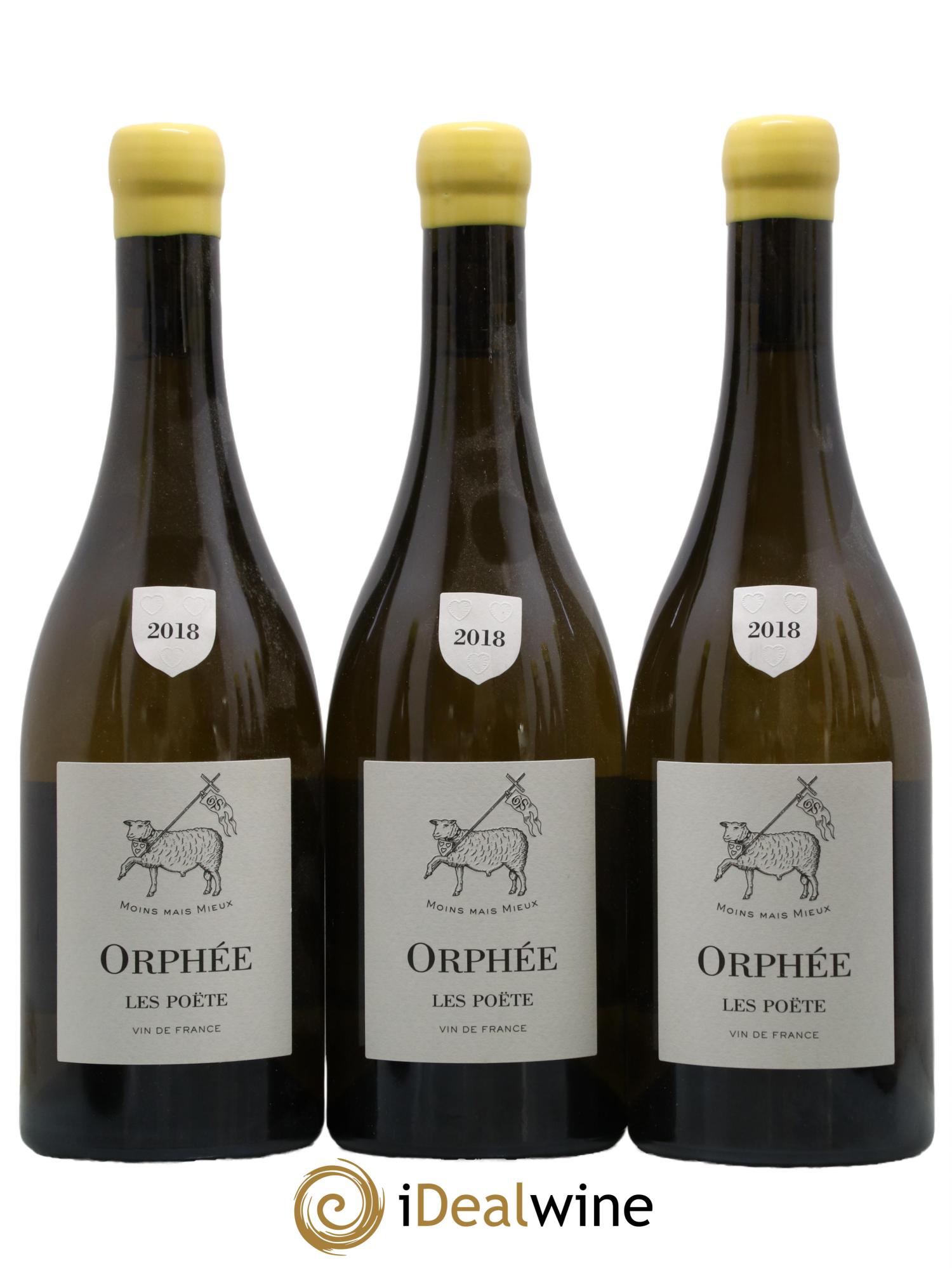 Vin de France (anciennement Reuilly) Orphée Les Poëte 2018 - Lot of 3 bottles - 0
