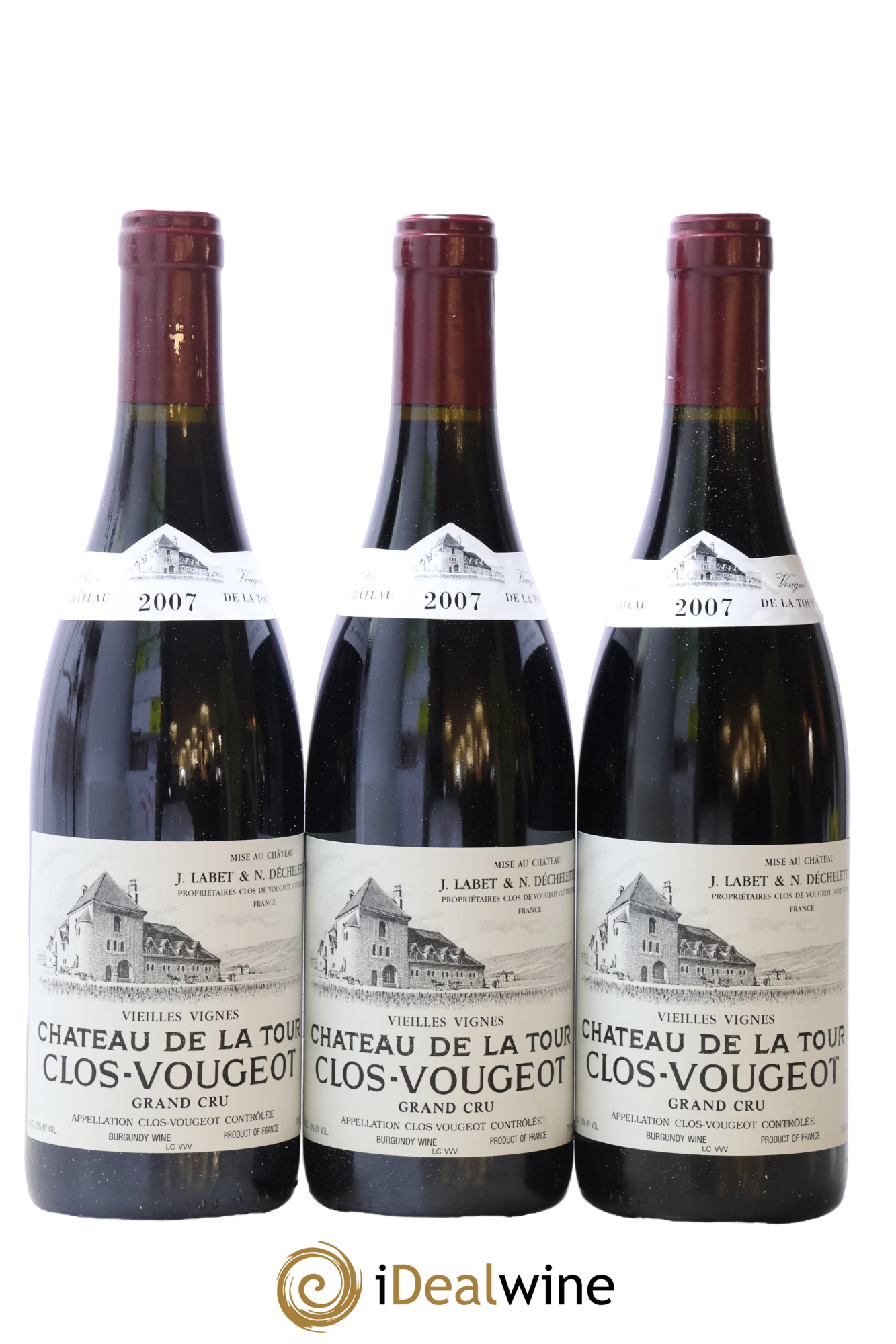 Clos de Vougeot Grand Cru Vieilles Vignes Château de La Tour 2007 - Lotto di 6 bottiglie - 3