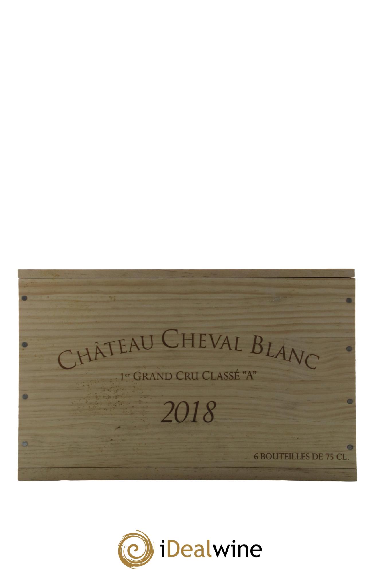 Château Cheval Blanc 1er Grand Cru Classé A 2018 - Lot de 6 bouteilles - 6