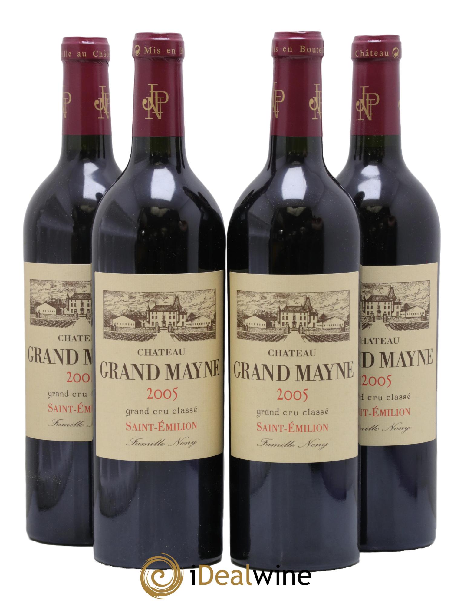 Château Grand Mayne Grand Cru Classé 2005 - Lot de 4 bouteilles - 0