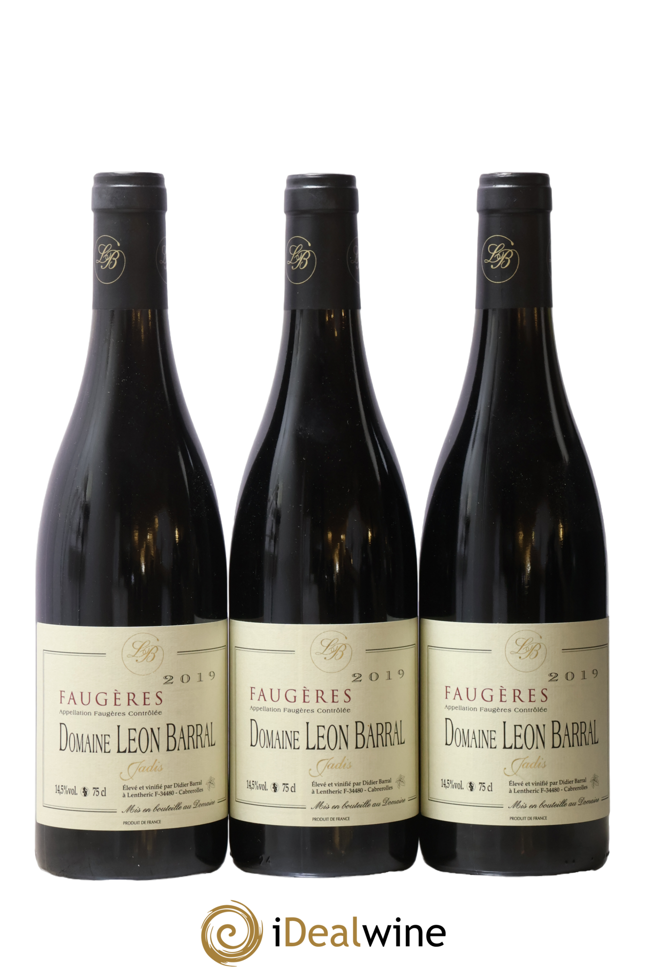 Faugères Jadis Domaine Léon Barral 2019 - Lot de 3 bouteilles - 0
