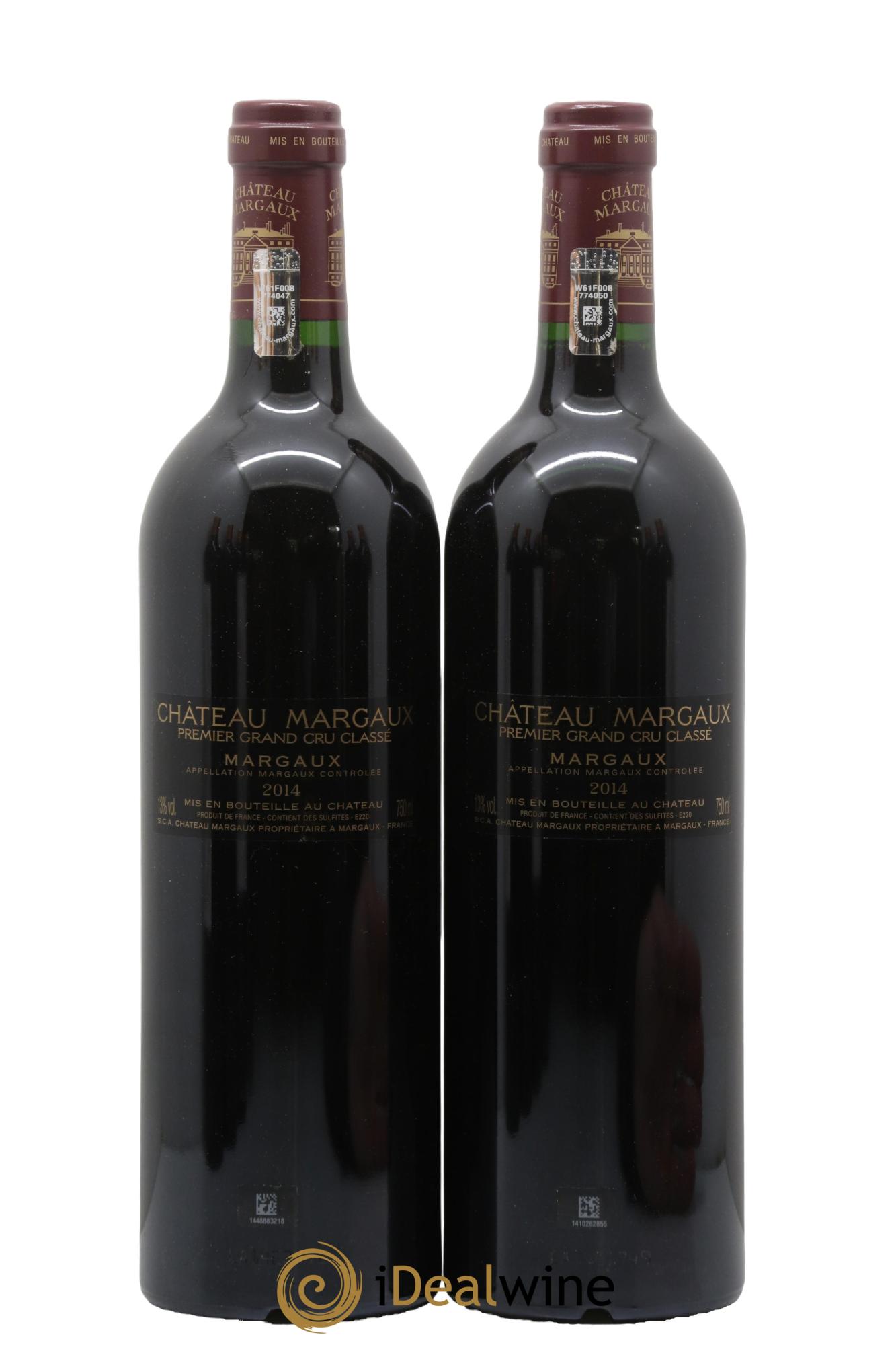 Château Margaux 1er Grand Cru Classé 2014 - Lot of 2 bottles - 1