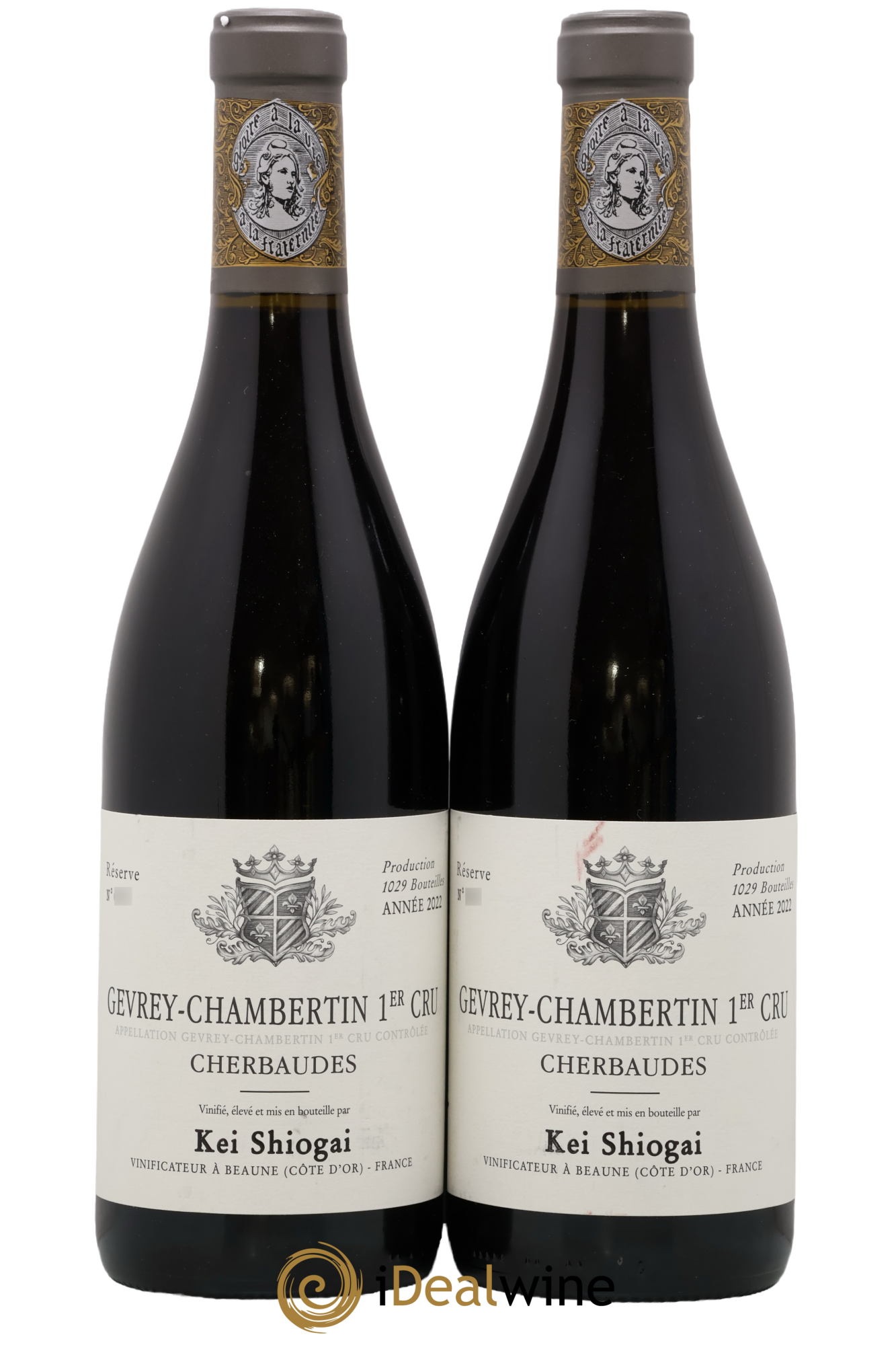 Gevrey-Chambertin 1er Cru Cherbaudes Kei Shiogai 2022 - Lot de 2 bouteilles - 0