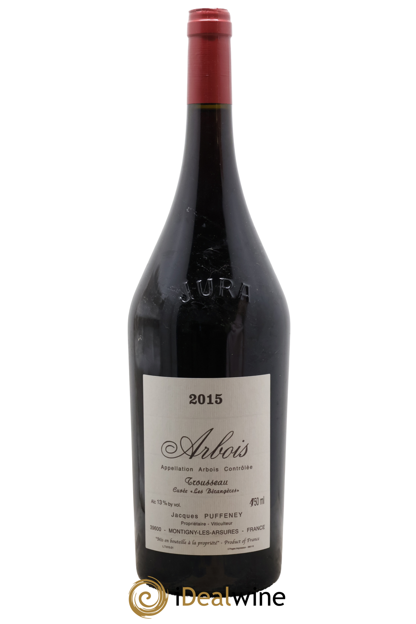 Arbois Trousseau Cuvée Les Bérangères Jacques Puffeney 2015 - Lot de 1 magnum - 0