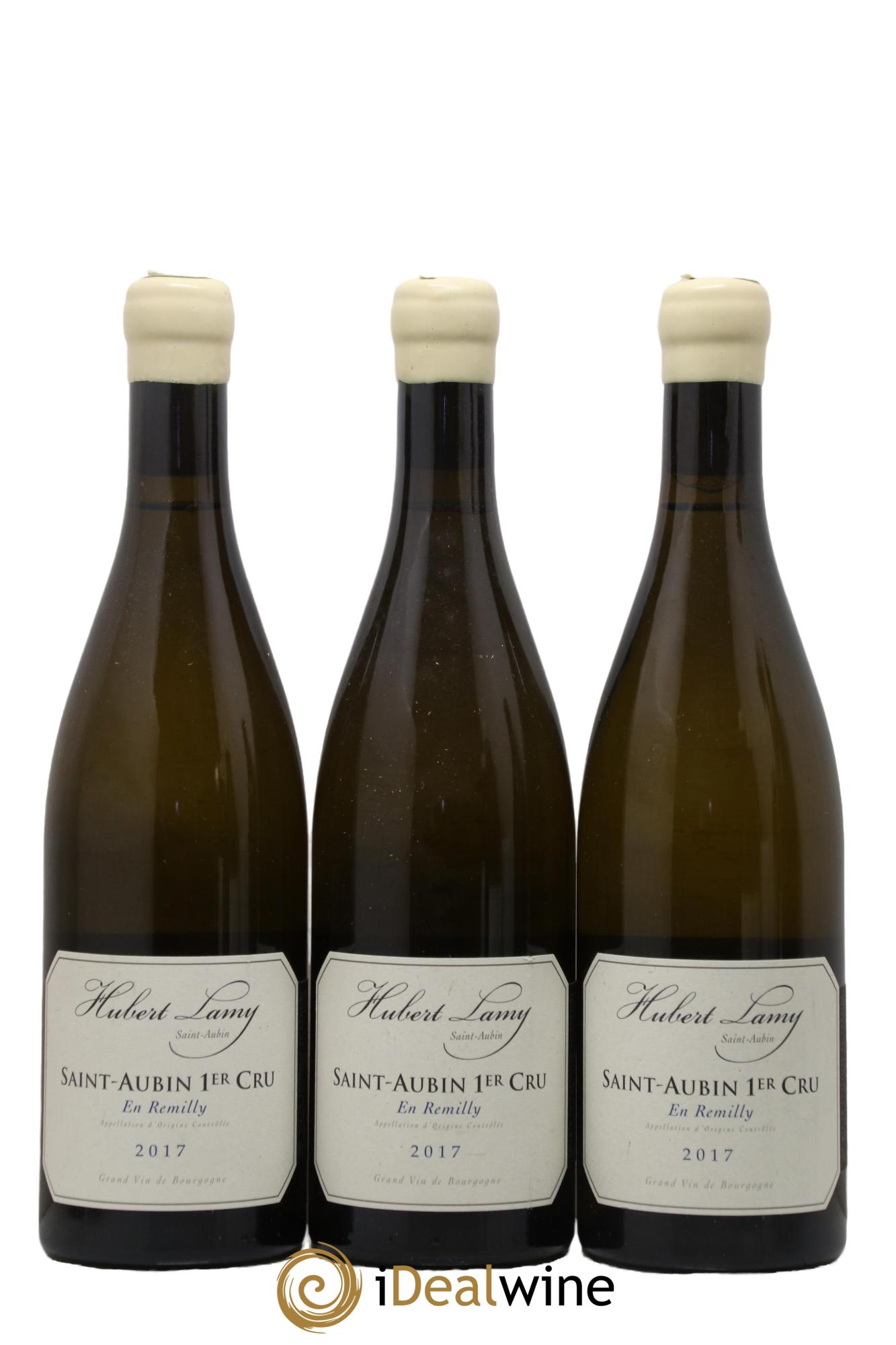 Saint-Aubin 1er Cru En Rémilly Hubert Lamy 2017 - Lot de 3 bouteilles - 0