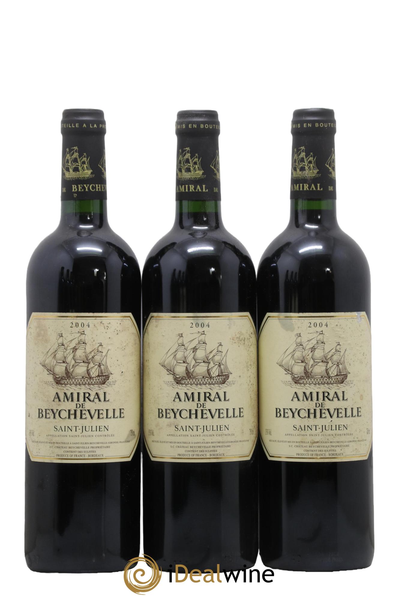 Amiral de Beychevelle Second Vin 2004 - Lot of 6 bottles - 1