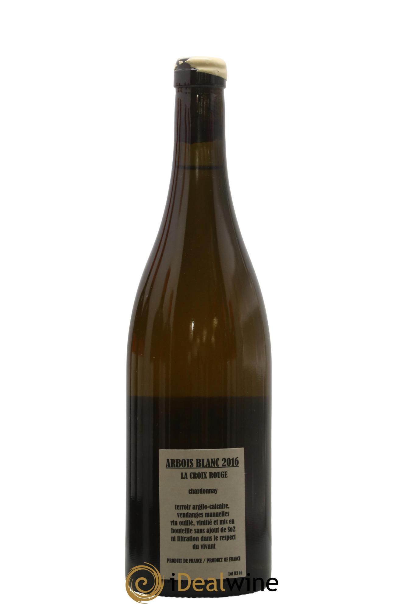 Arbois Chardonnay La Croix Rouge Adeline Houillon & Renaud Bruyère 2016 - Lot de 1 bouteille - 1