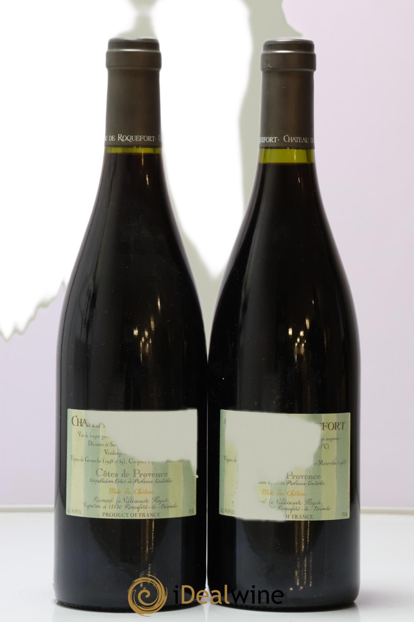 Côtes de Provence Château de Roquefort Rubrum Obscurum 1999 - Lot de 2 bouteilles - 1
