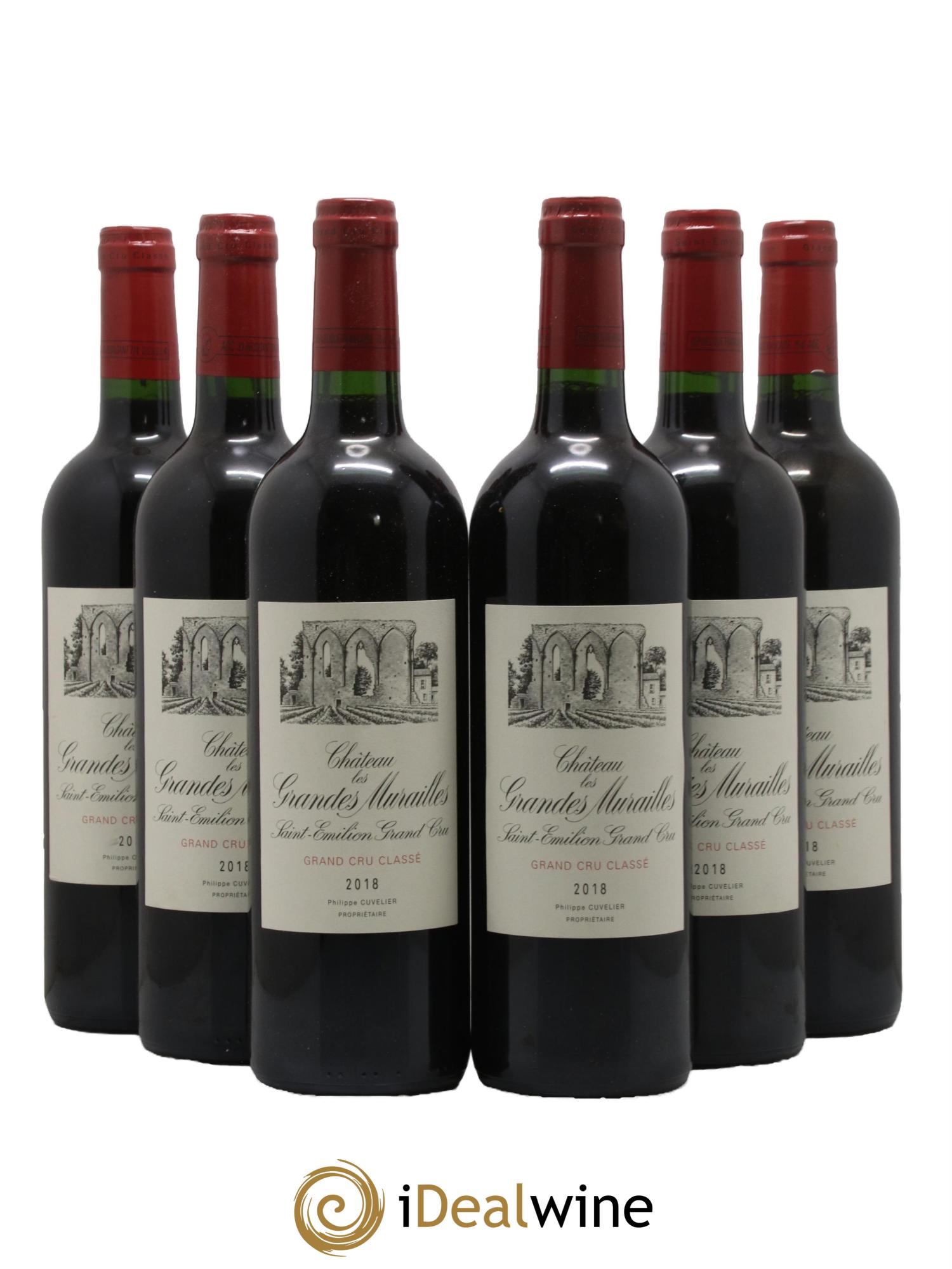 Château les Grandes Murailles Grand Cru Classé 2018 - Lot de 6 bouteilles - 0