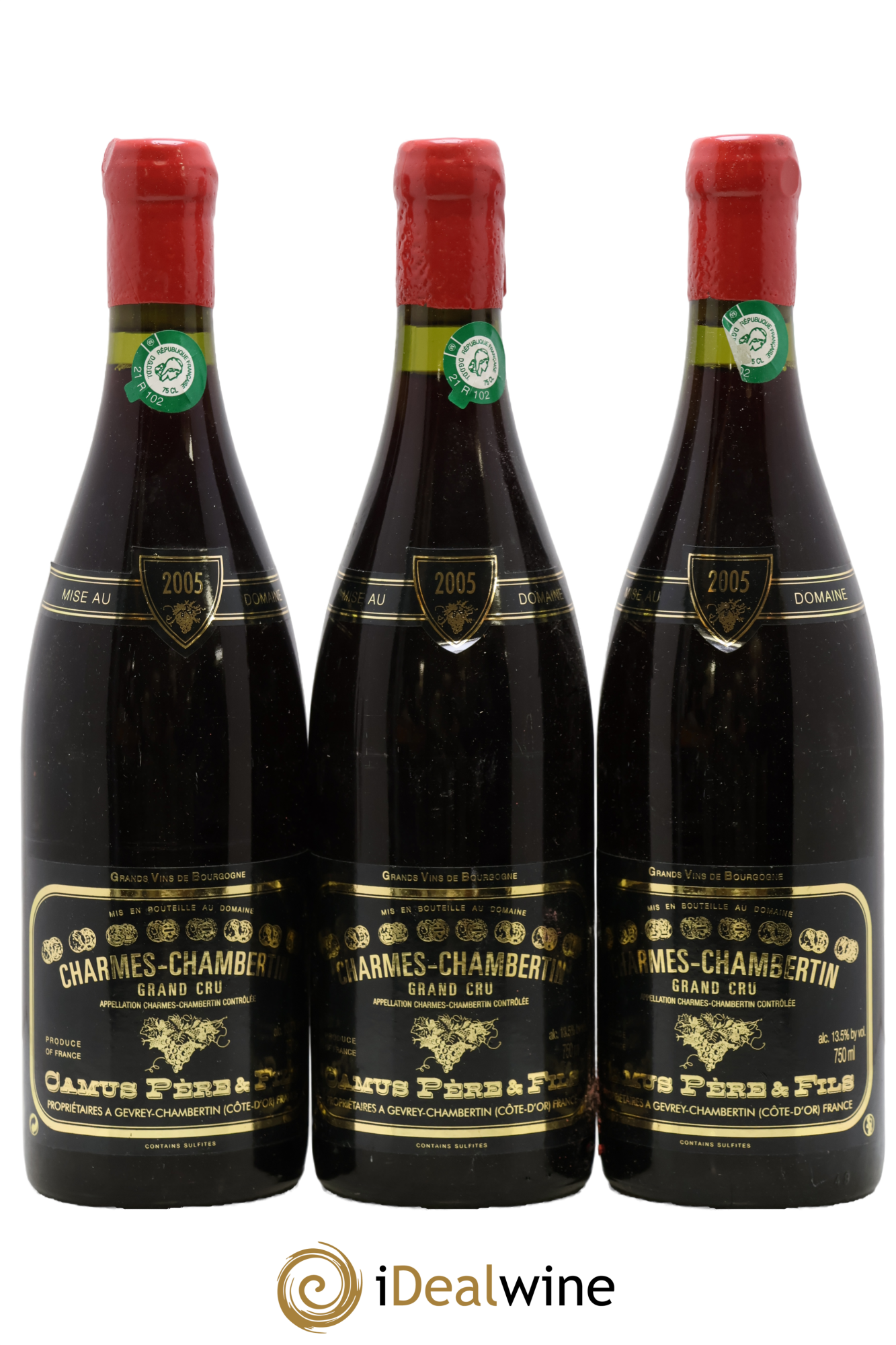 Charmes-Chambertin Grand Cru Camus Père et Fils (Domaine) 2005 - Lot de 3 bouteilles - 0